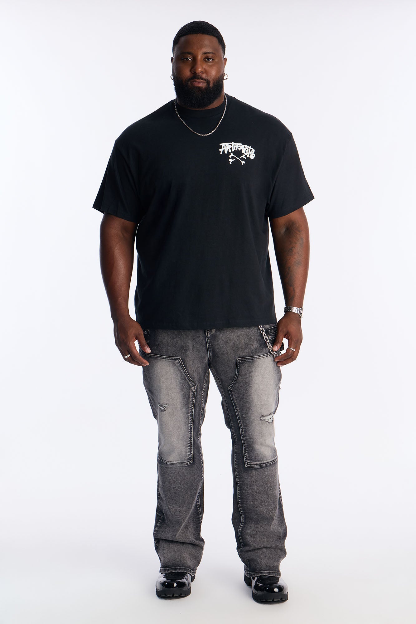 Spiritual Energy Vibes Short Sleeve Tee - Black