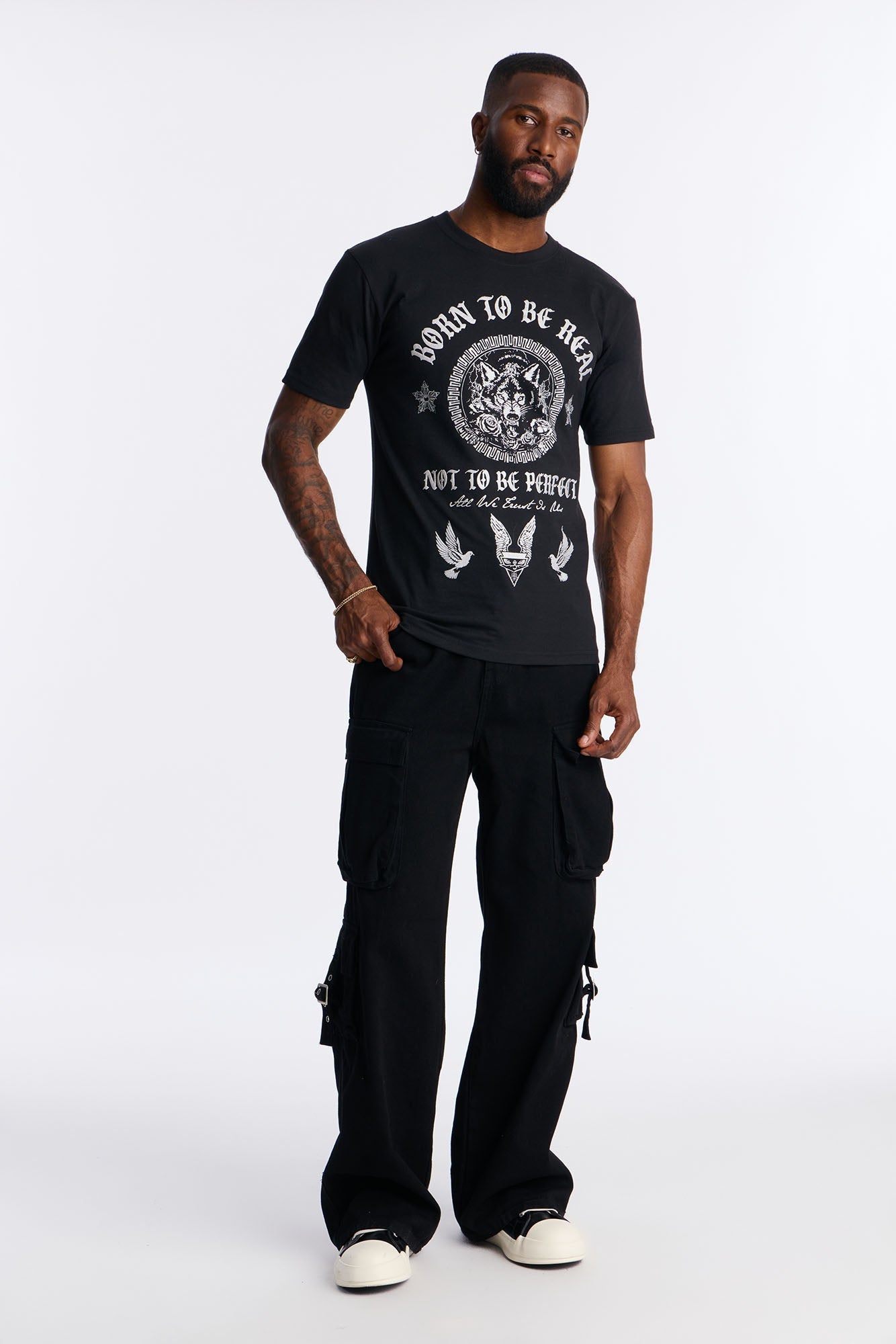 Born Too Real Short Sleeve Tee - Black