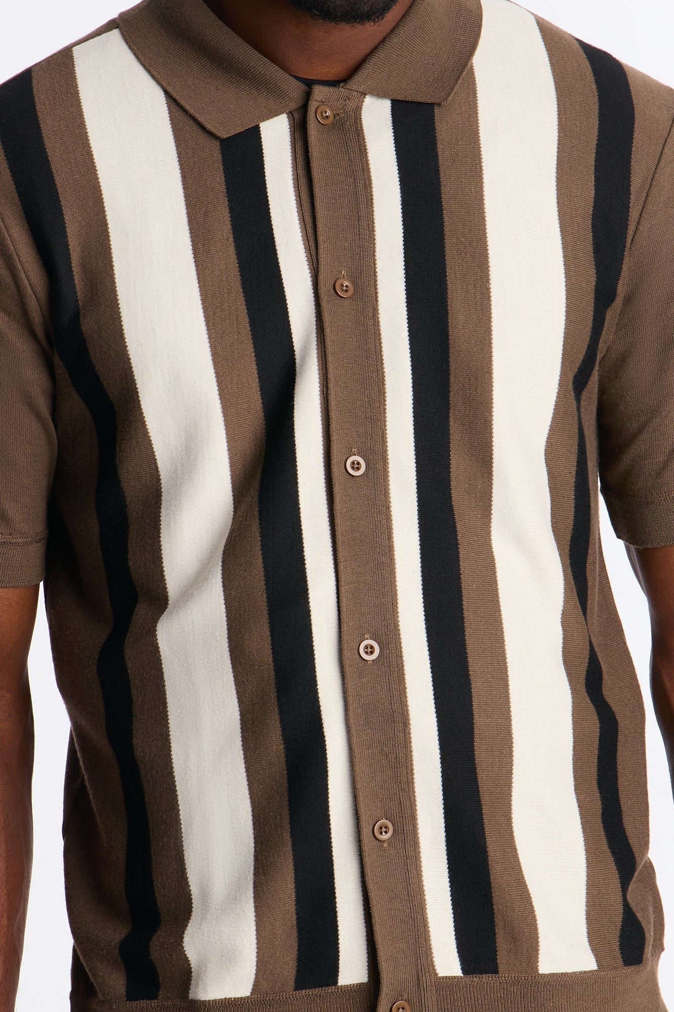 Sundown Lounge Button Up - Tan/Multi