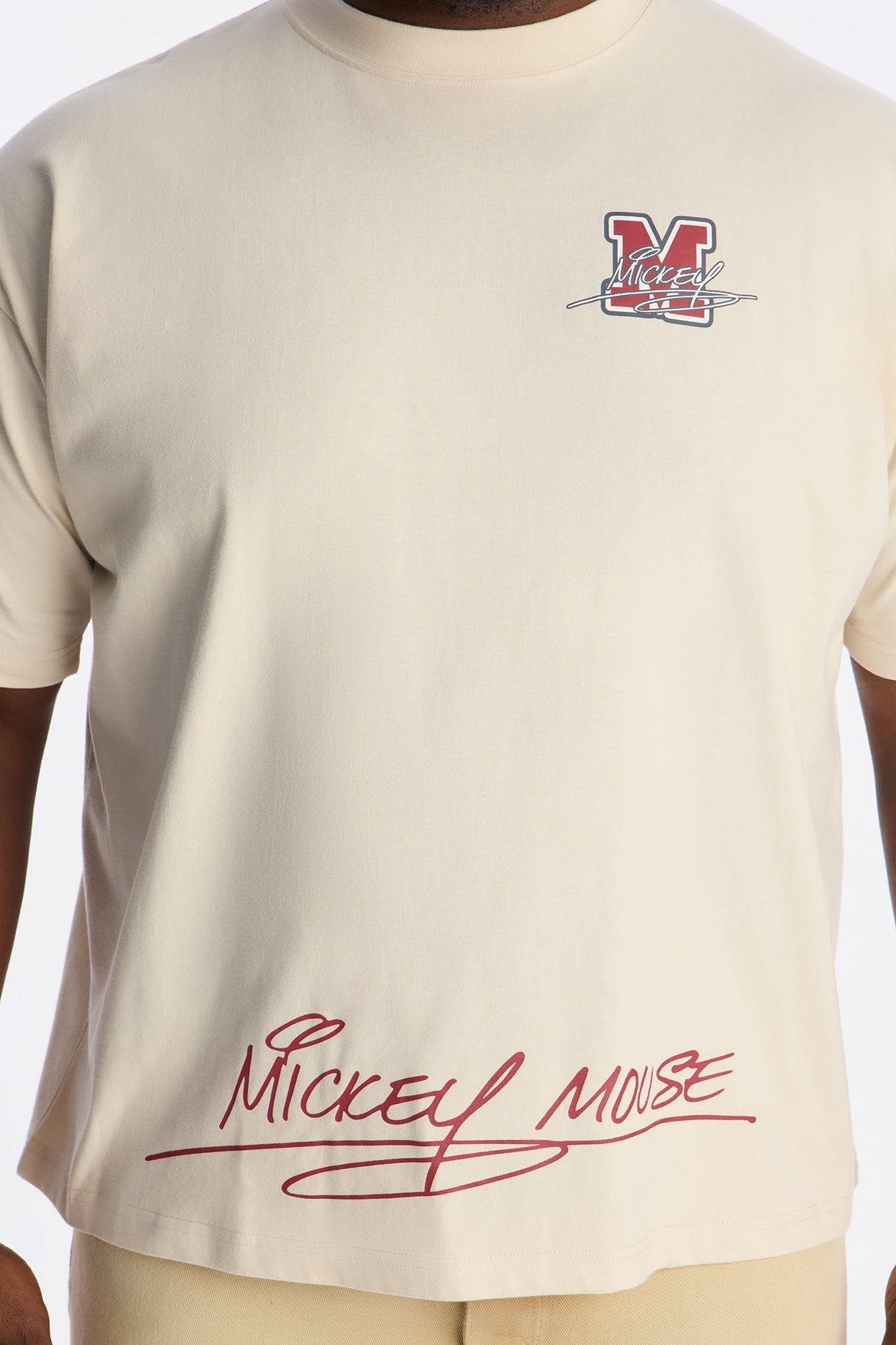 Disney Mickey Mouse Premium Short Sleeve Tee - Natural