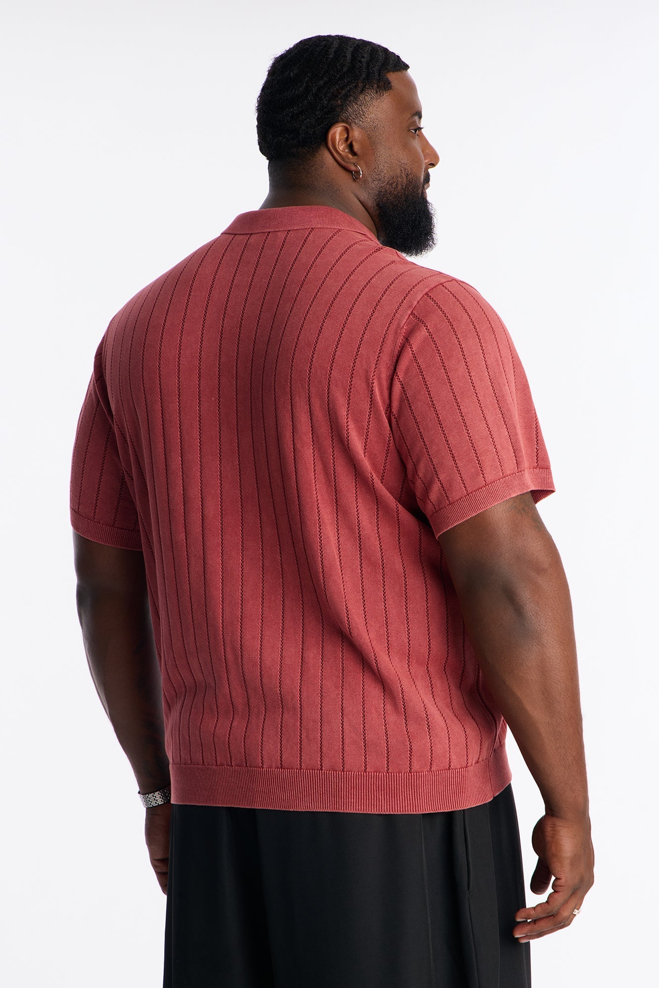 Meru Washed Polo - Burgundy