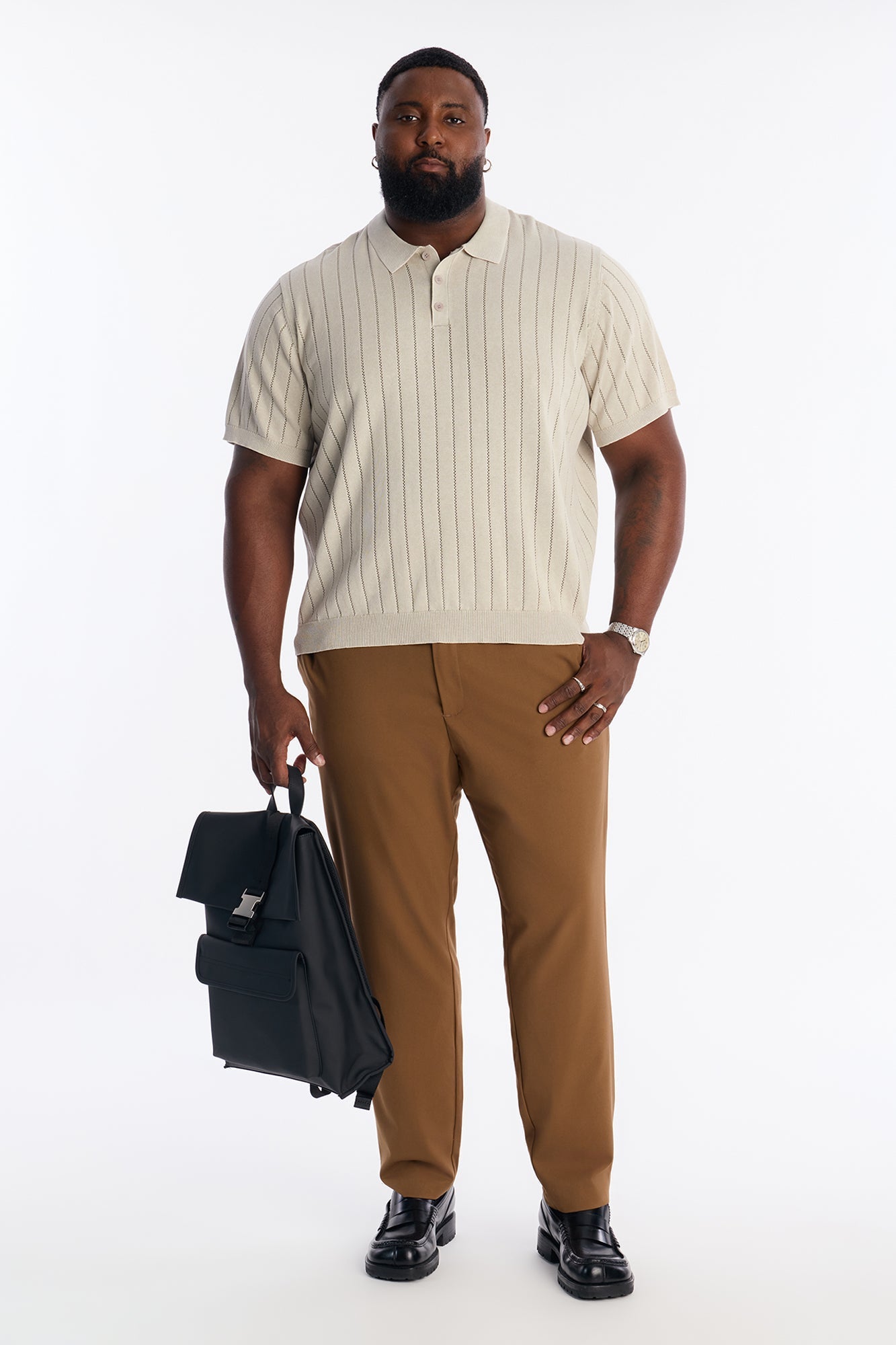 Meru Washed Polo - Tan