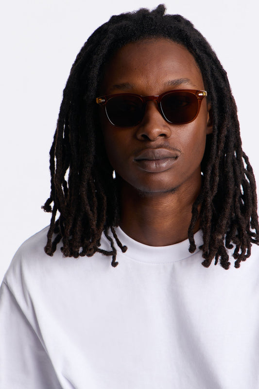 Key item Colored Lens Sunglasses - Brown