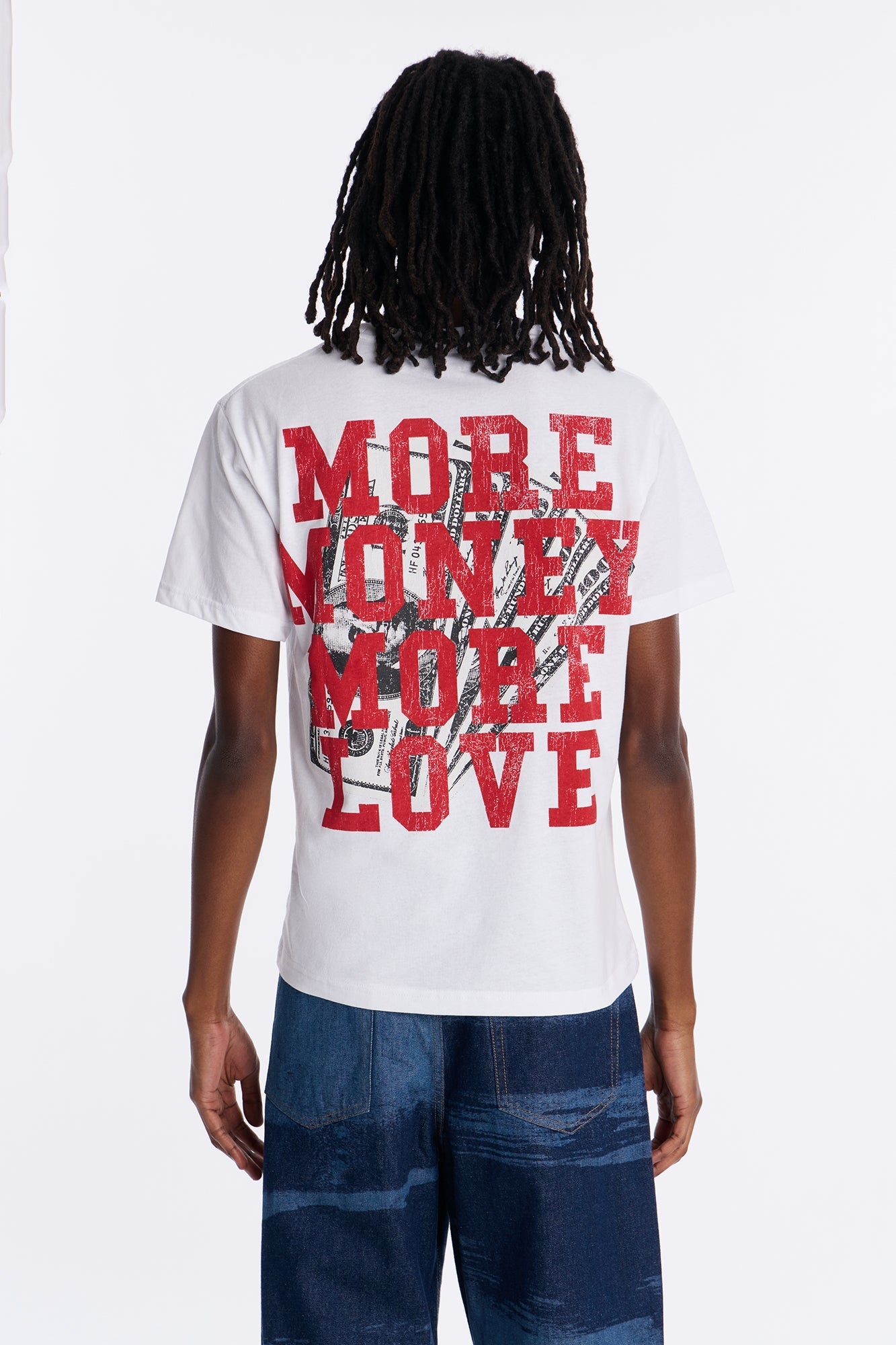 More Money More Love Short Sleeve Tee - White