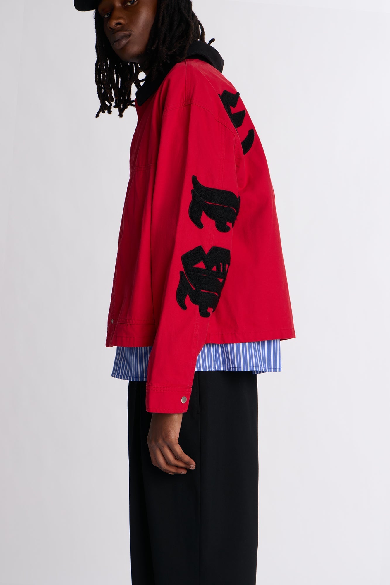 Cropped Destiny Work Jacket - Red