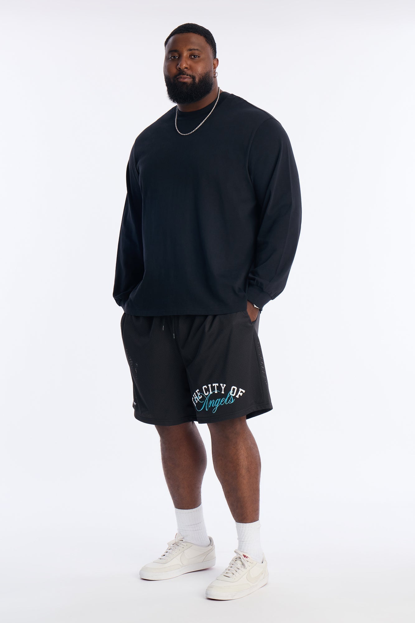 Angels Boulevard Mesh Short - Black