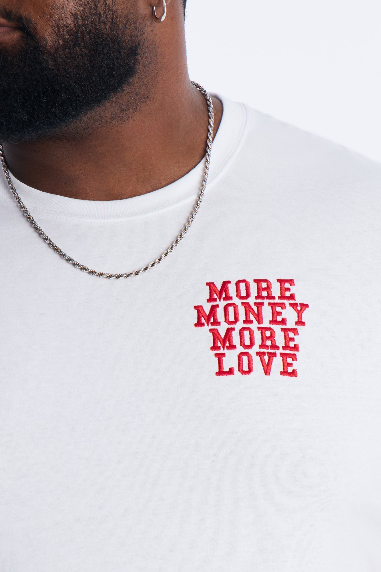 More Money More Love Short Sleeve Tee - White
