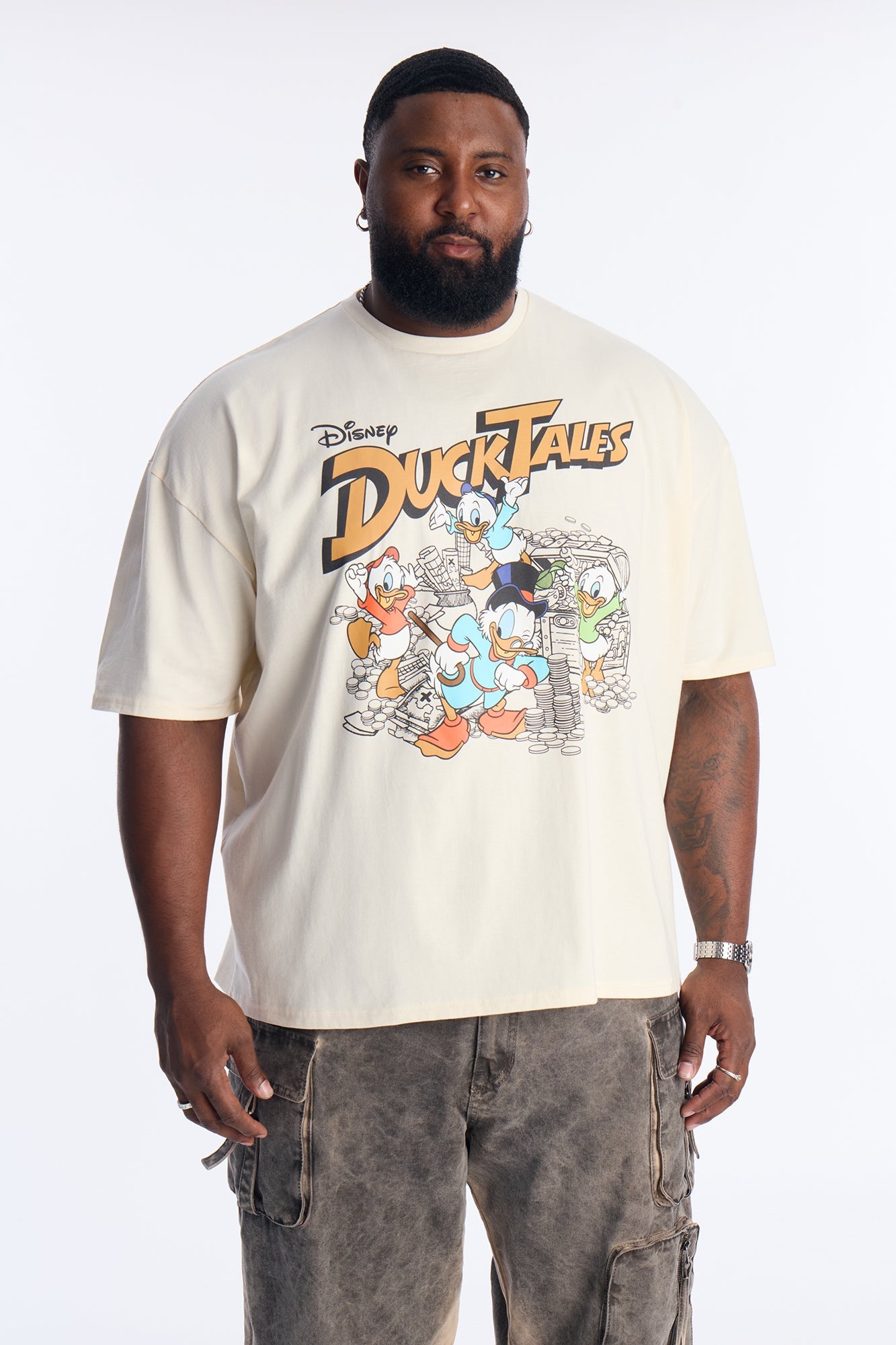 Disney Ducktales Boxy Short Sleeve Tee - Natural
