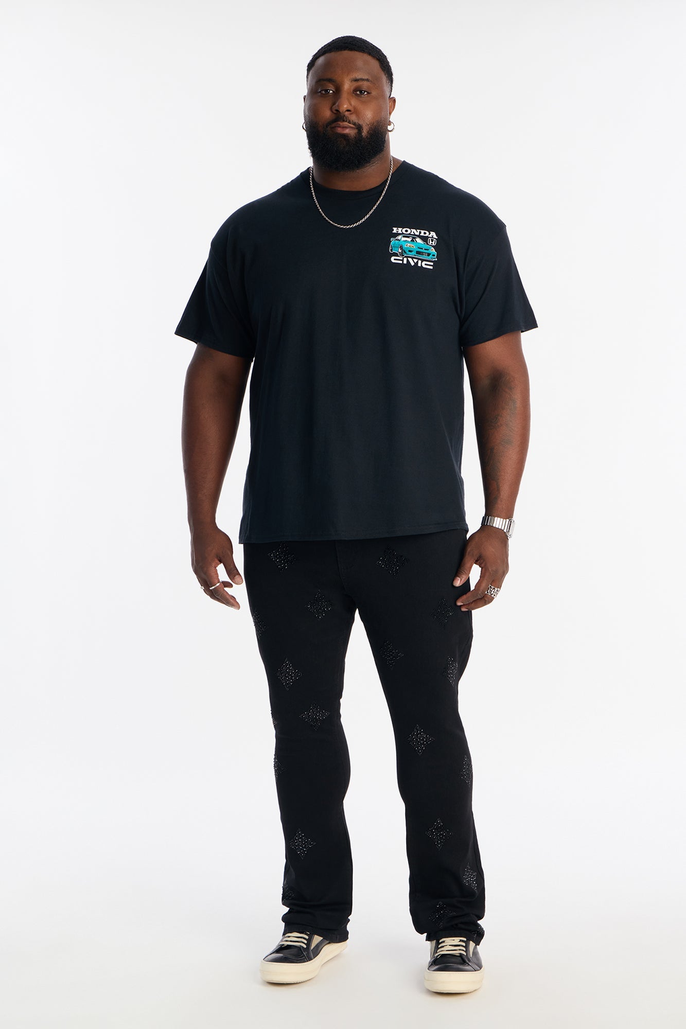 Honda Civic Short Sleeve Tee - Black