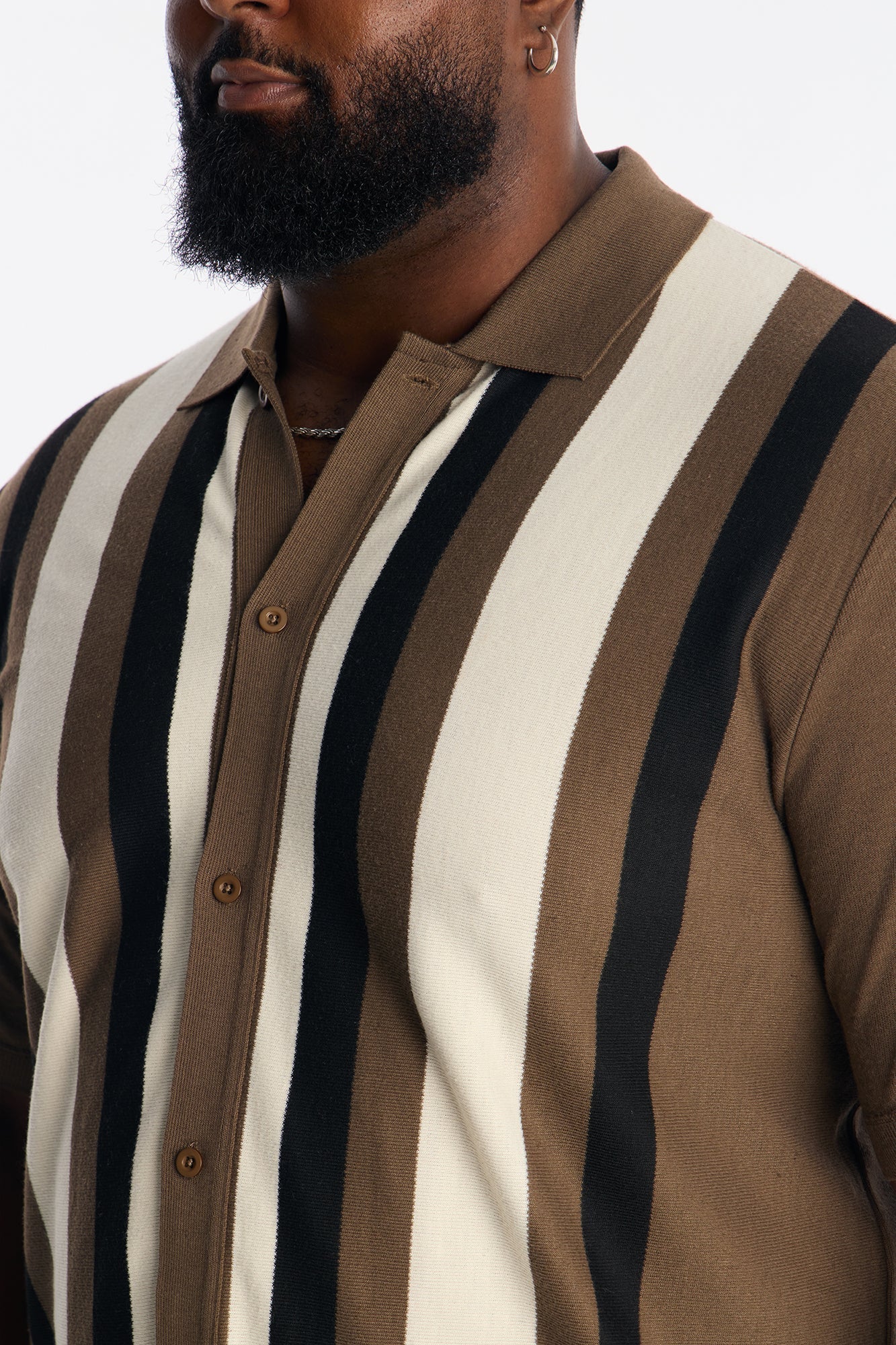 Sundown Lounge Button Up - Tan/Multi