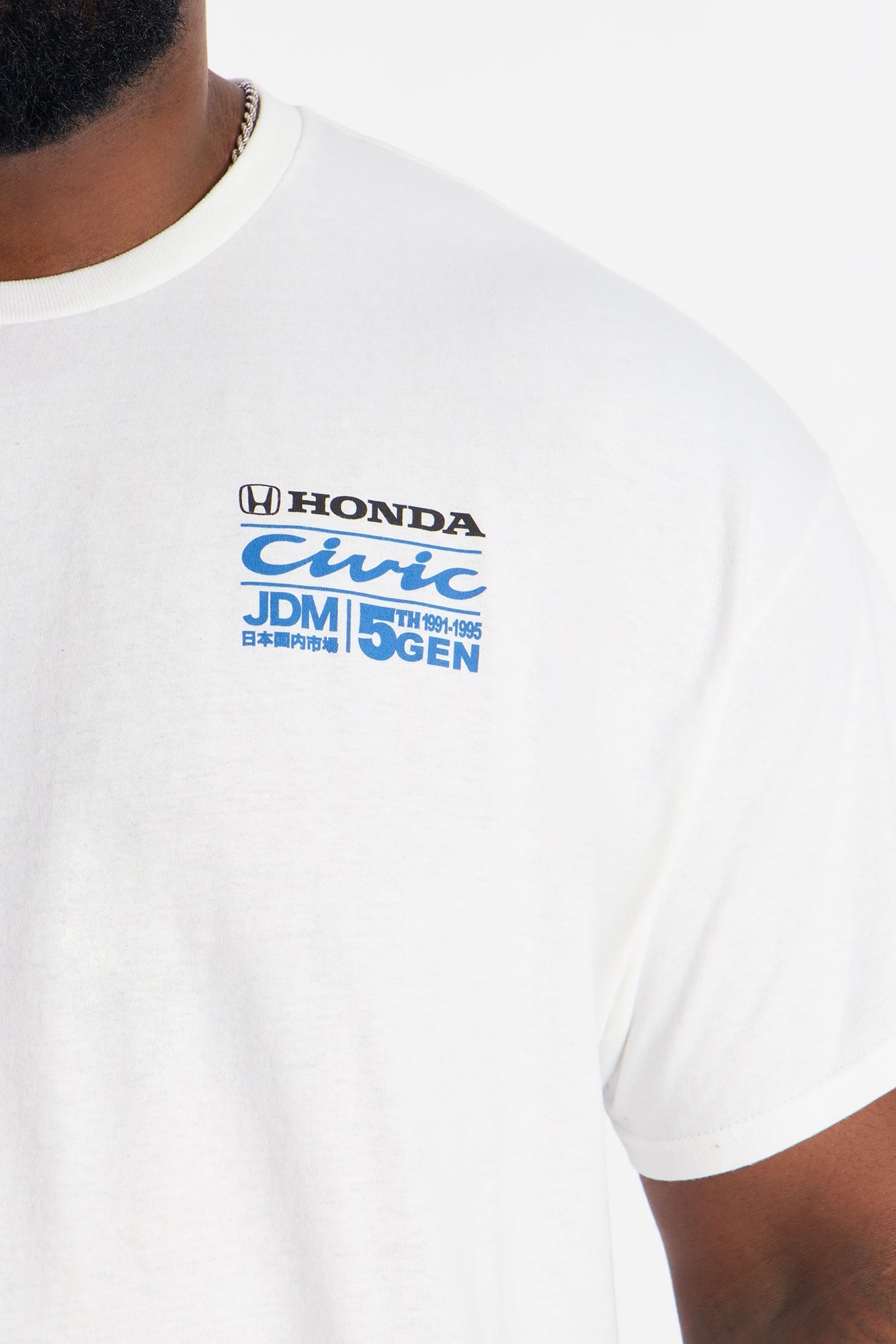 Honda Civic Hatchback JDM Short Sleeve Tee - White