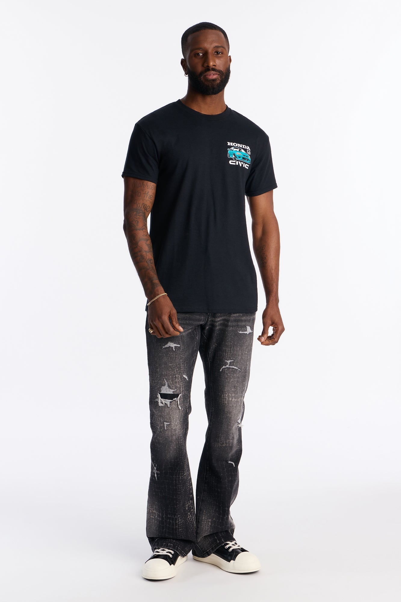 Honda Civic Short Sleeve Tee - Black