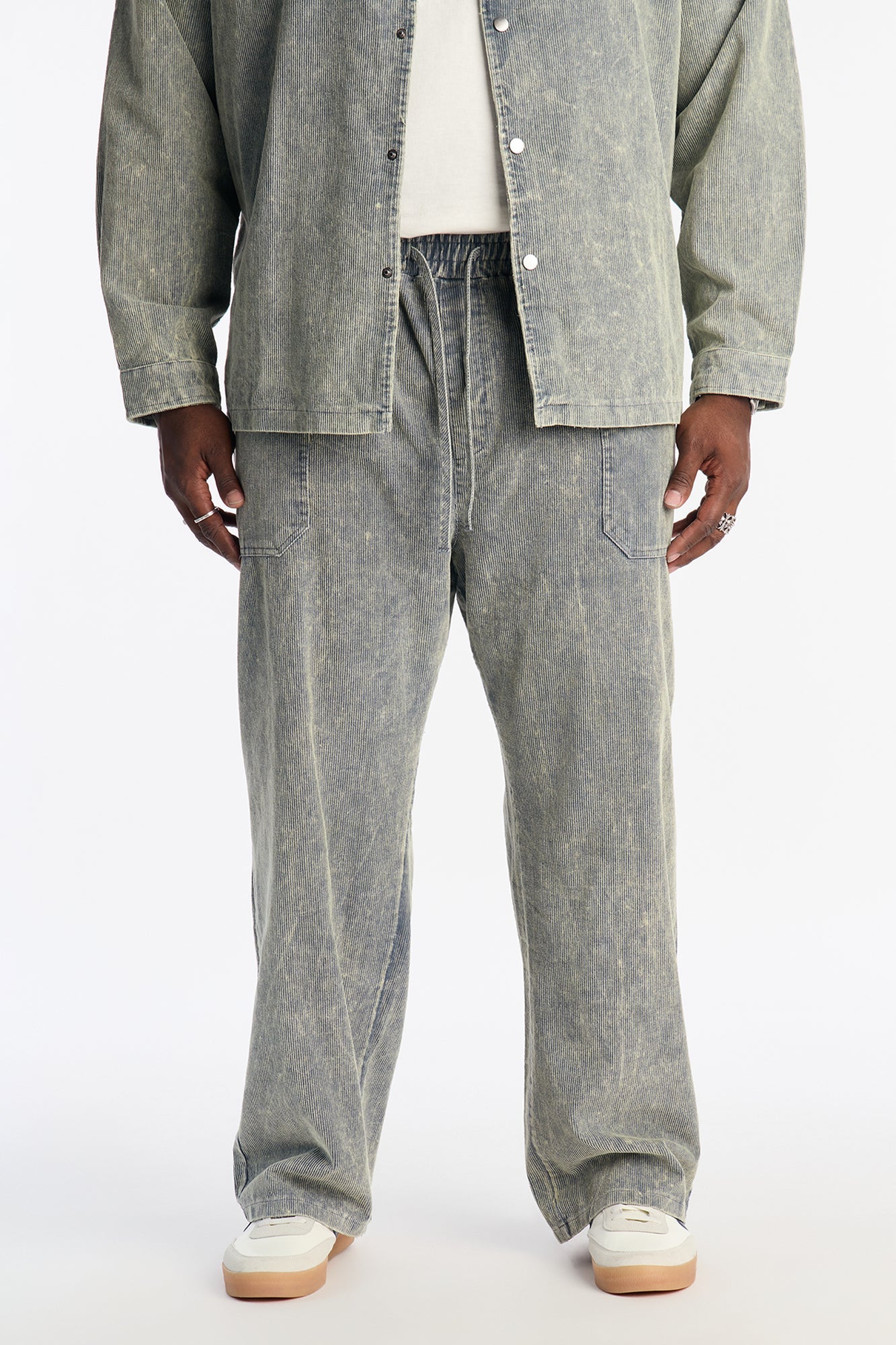 Straight Chi Town Corduroy Pant - Blue Wash