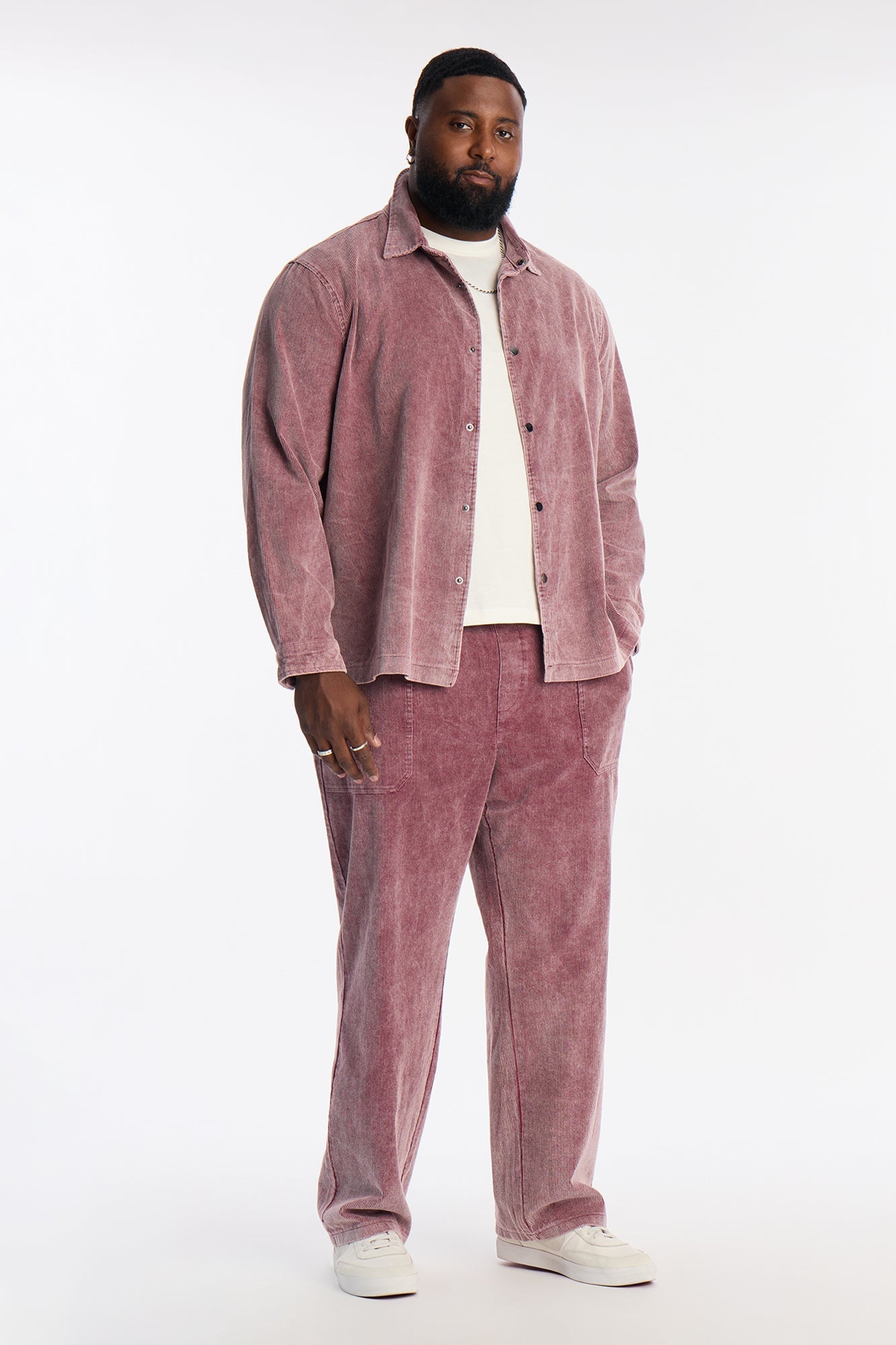 Straight Chi Town Corduroy Pant - Burgundy