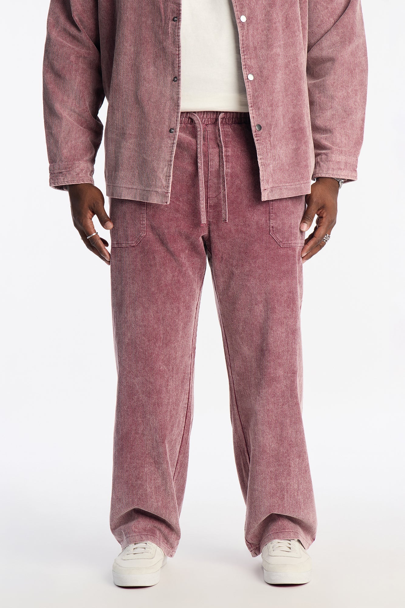 Straight Chi Town Corduroy Pant - Burgundy
