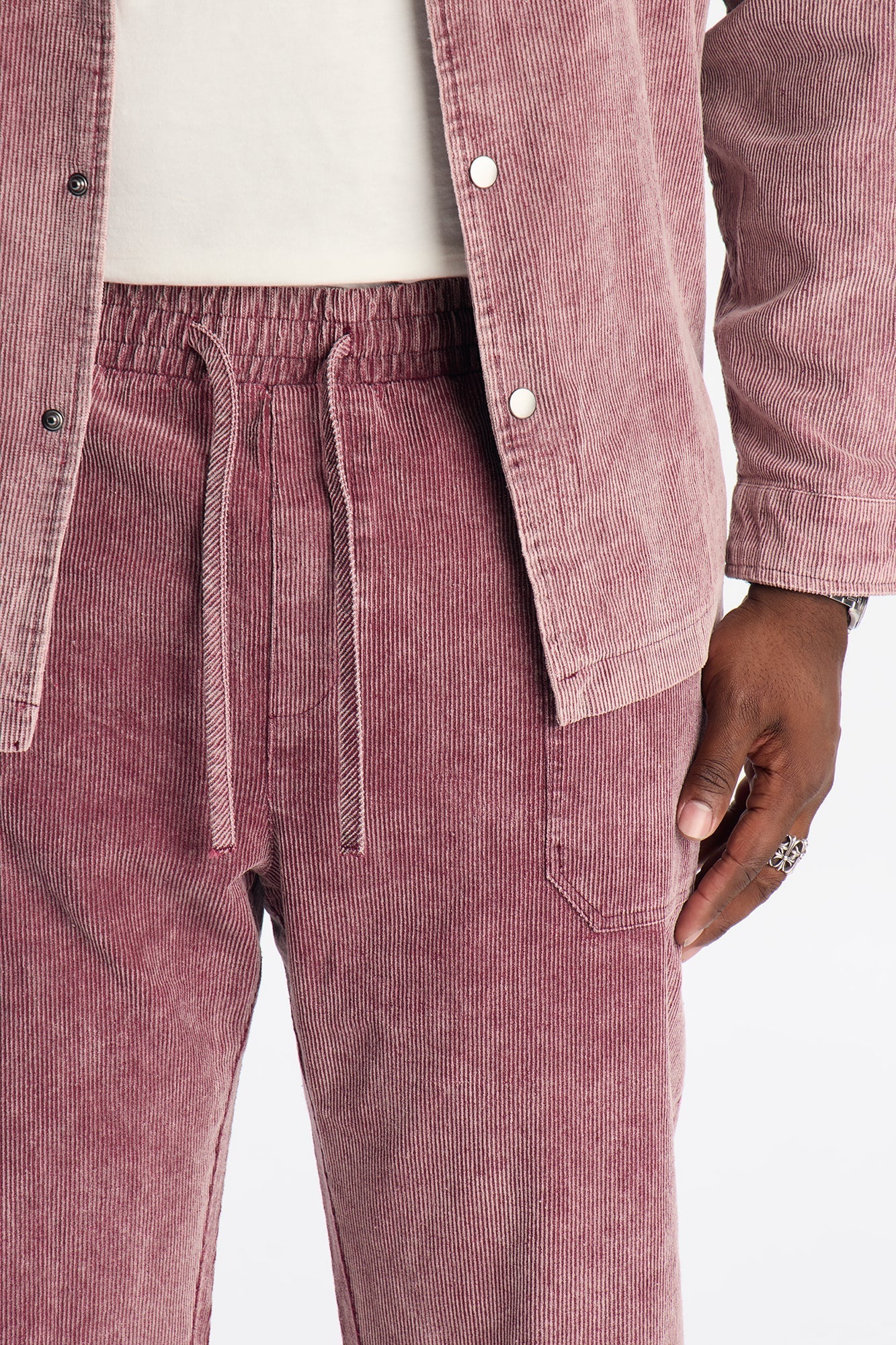 Straight Chi Town Corduroy Pant - Burgundy