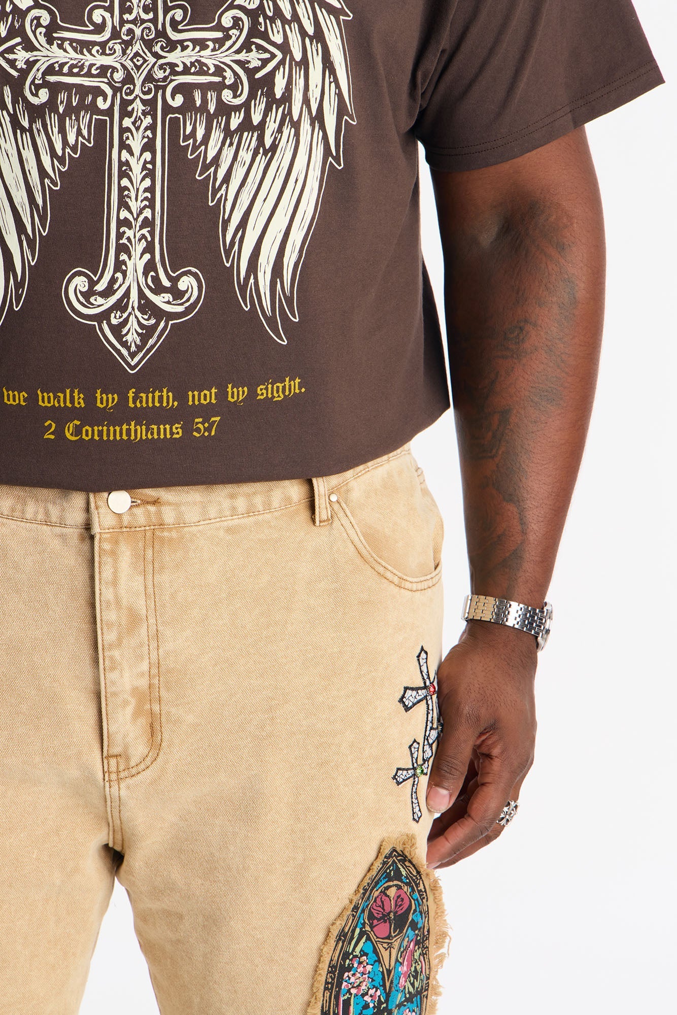 Straight Sacred Heart Pant - Stone