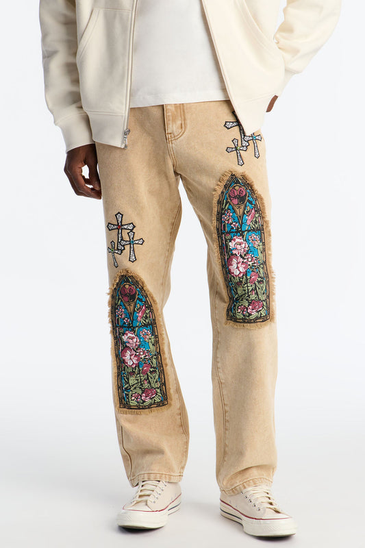 Straight Sacred Heart Pant - Stone