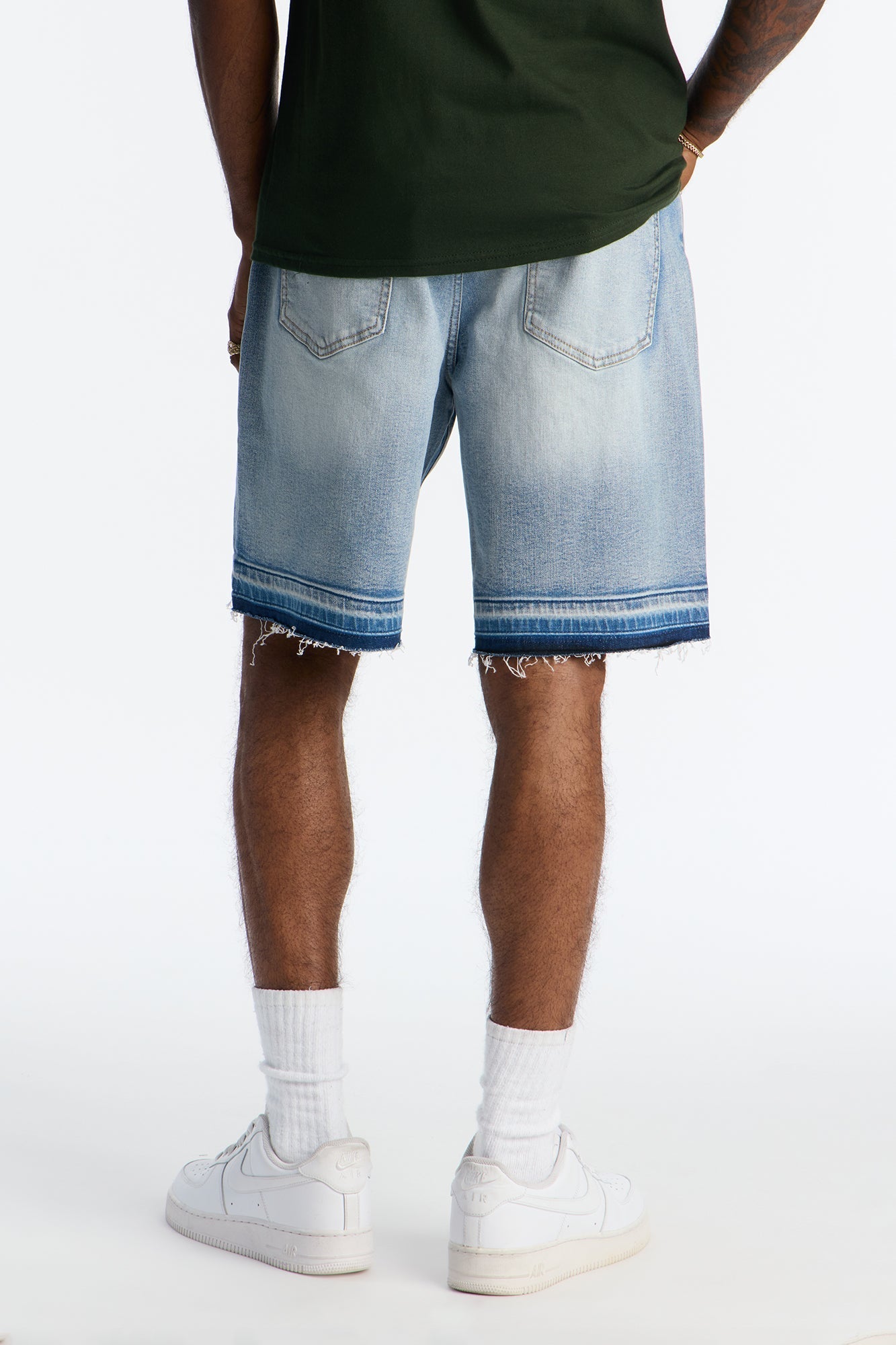 Run Around Relaxed Denim Shorts - Light Wash