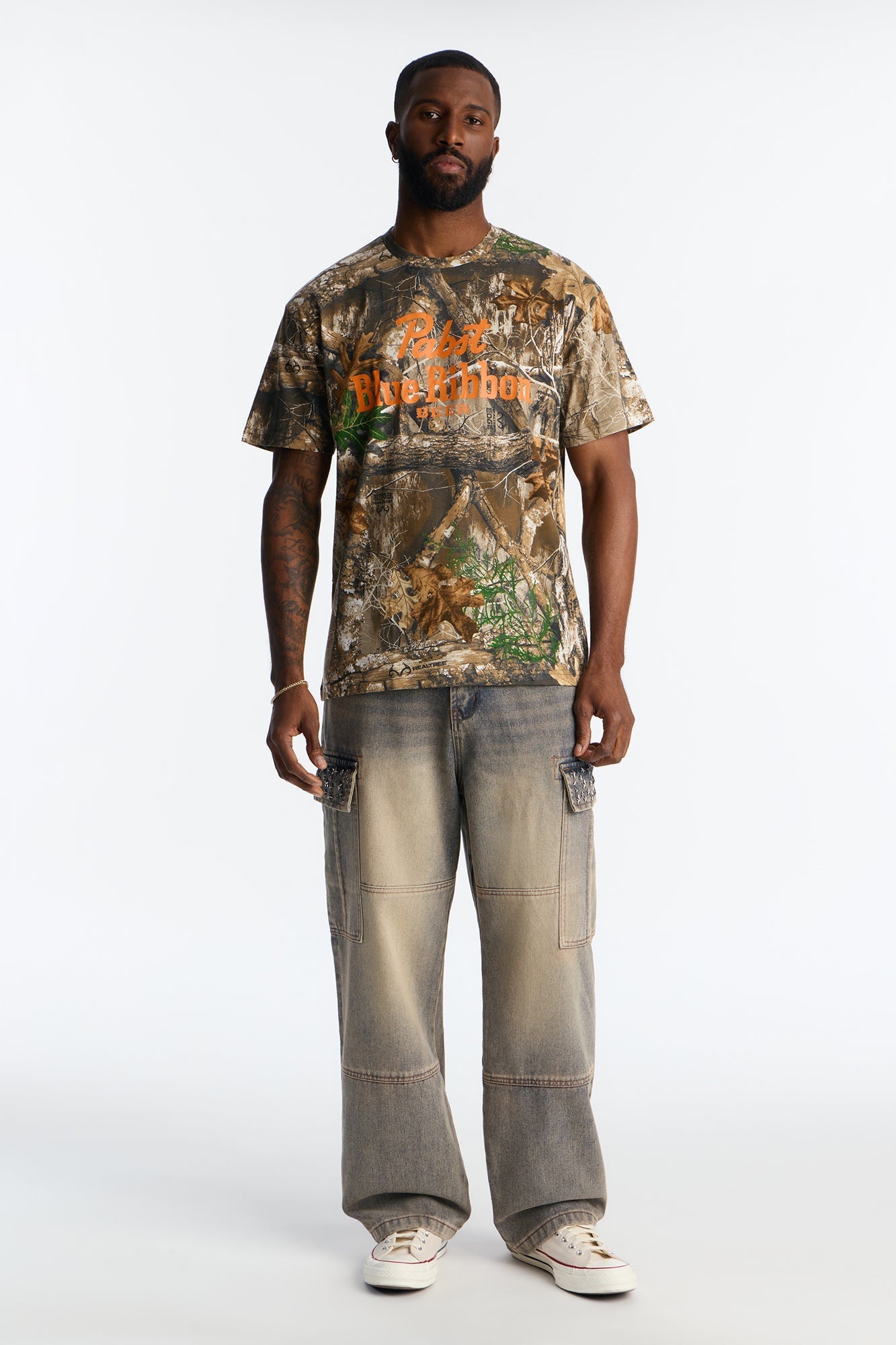 Pabst Blue Ribbon Original Short Sleeve Tee - Camouflage