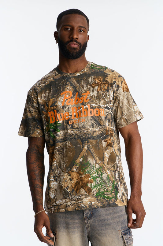 Pabst Blue Ribbon Original Short Sleeve Tee - Camouflage