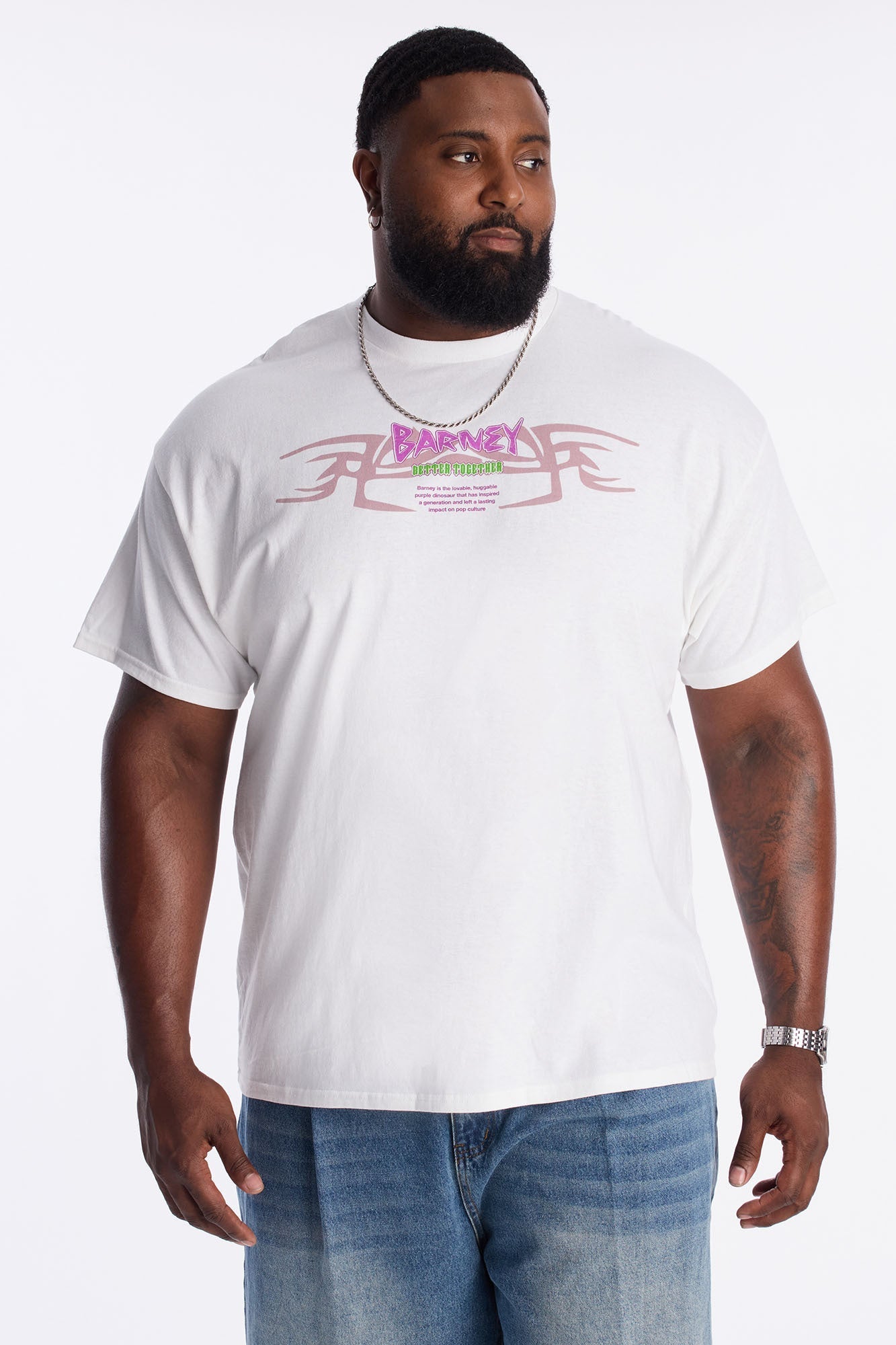 Barney And Friends Short Sleeve Tee - White