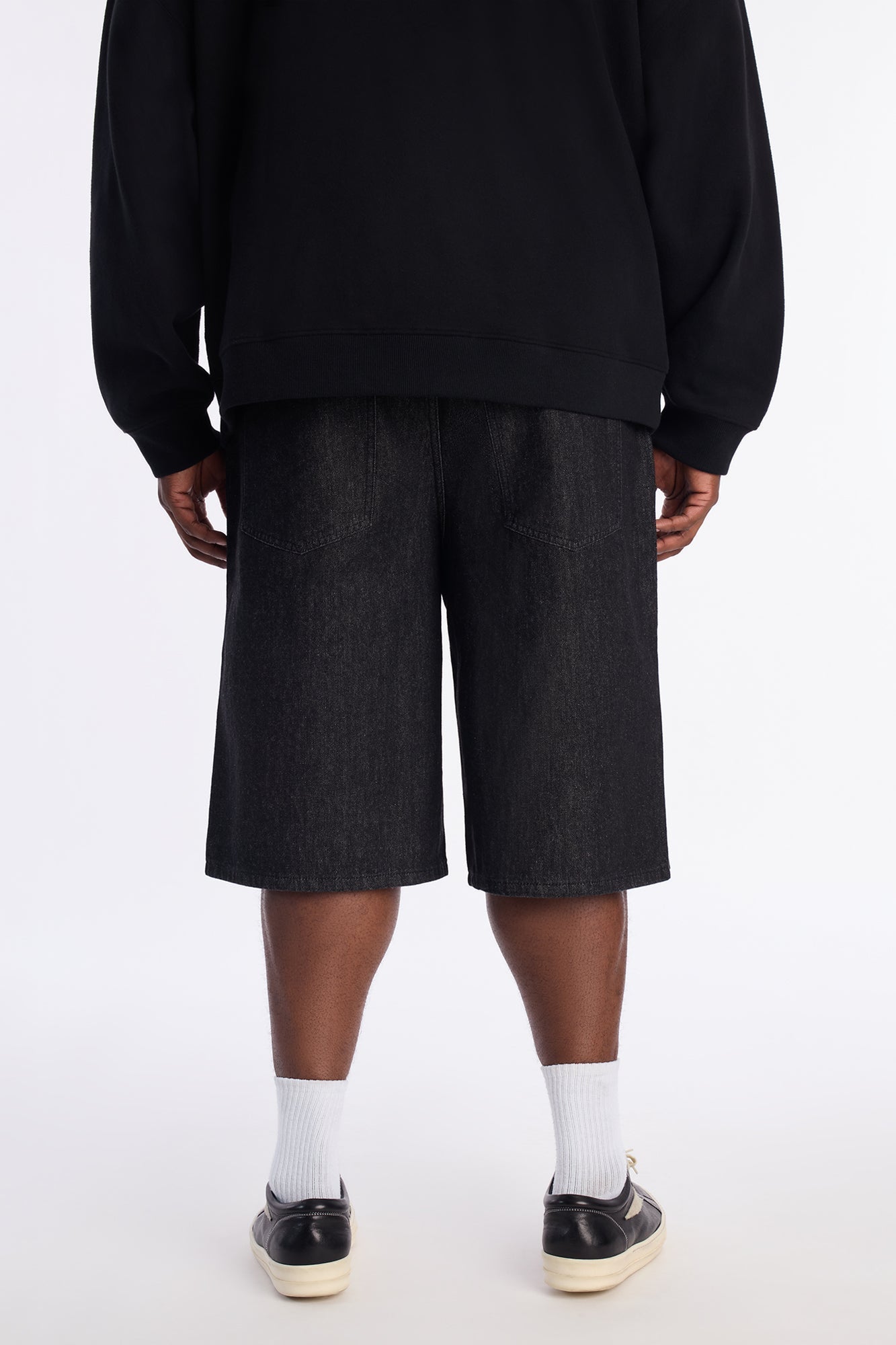 Baggy All Gem Denim Short - Black