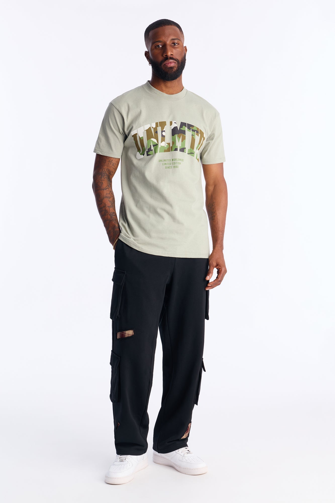 Unlimited Camo Short Sleeve Tee - Sage