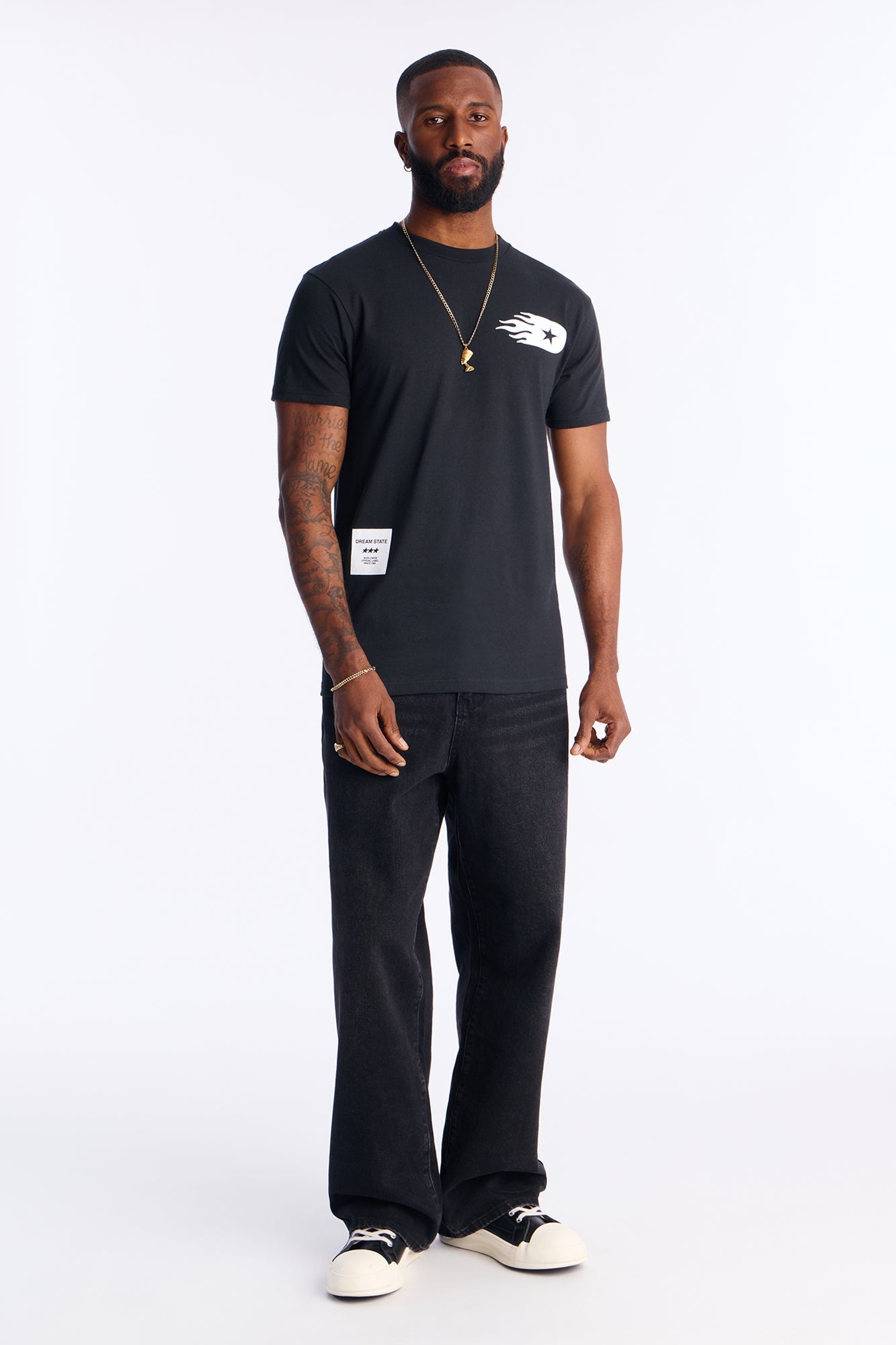 Dream State Worldwide Short Sleeve Tee - Black