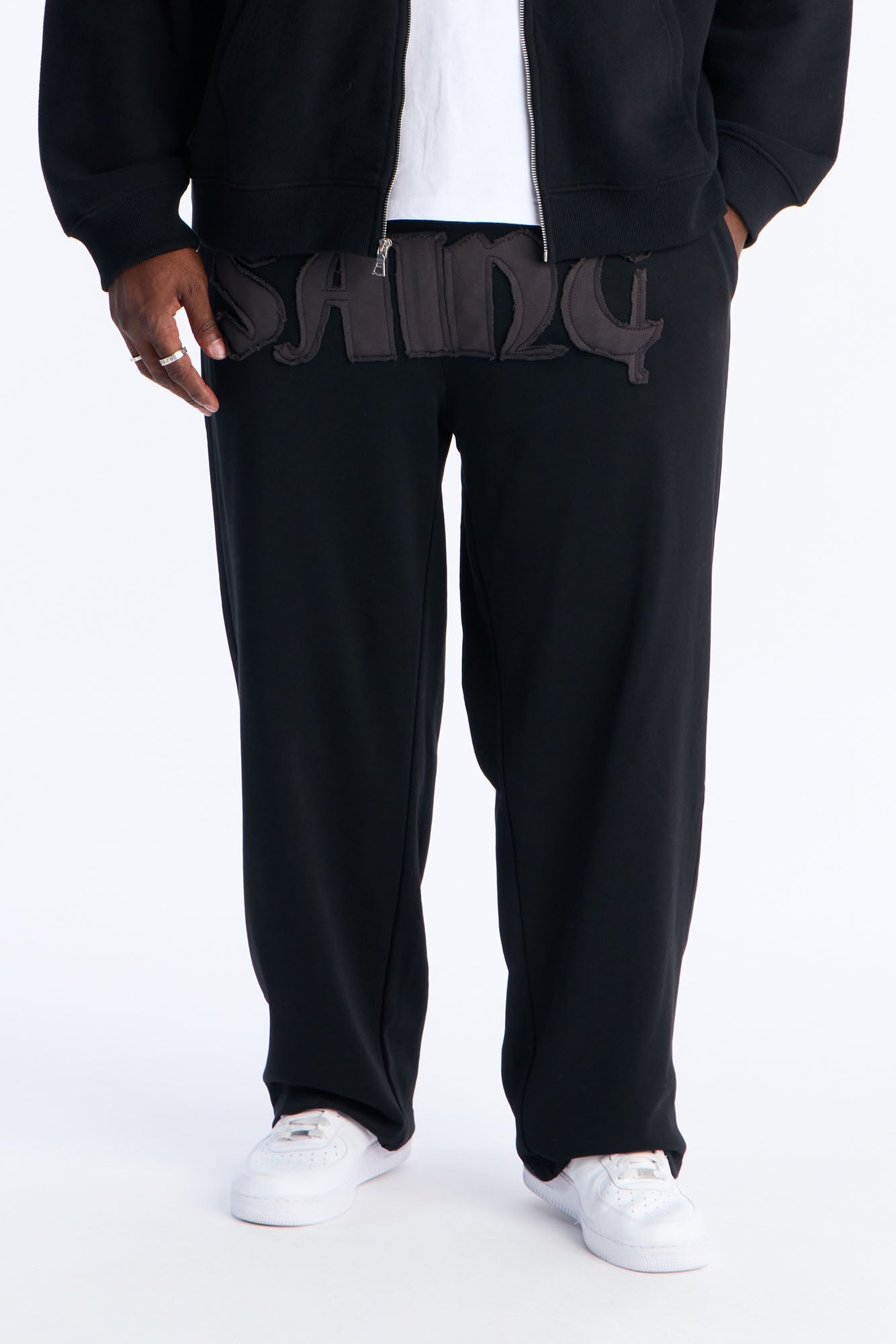Saint Straight Sweatpants - Black