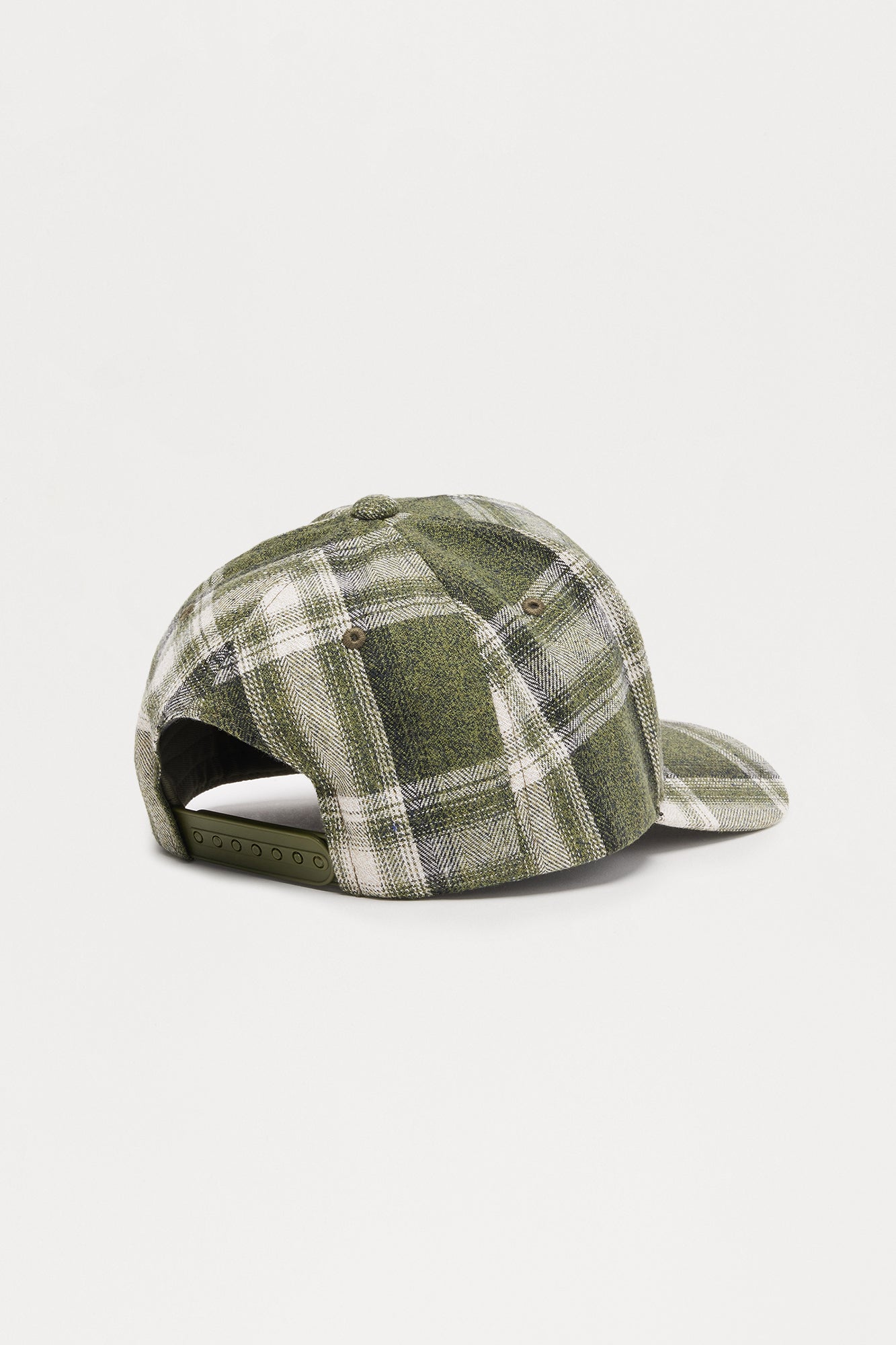 Need Money Structured Flannel Snapback Hat - Green/combo