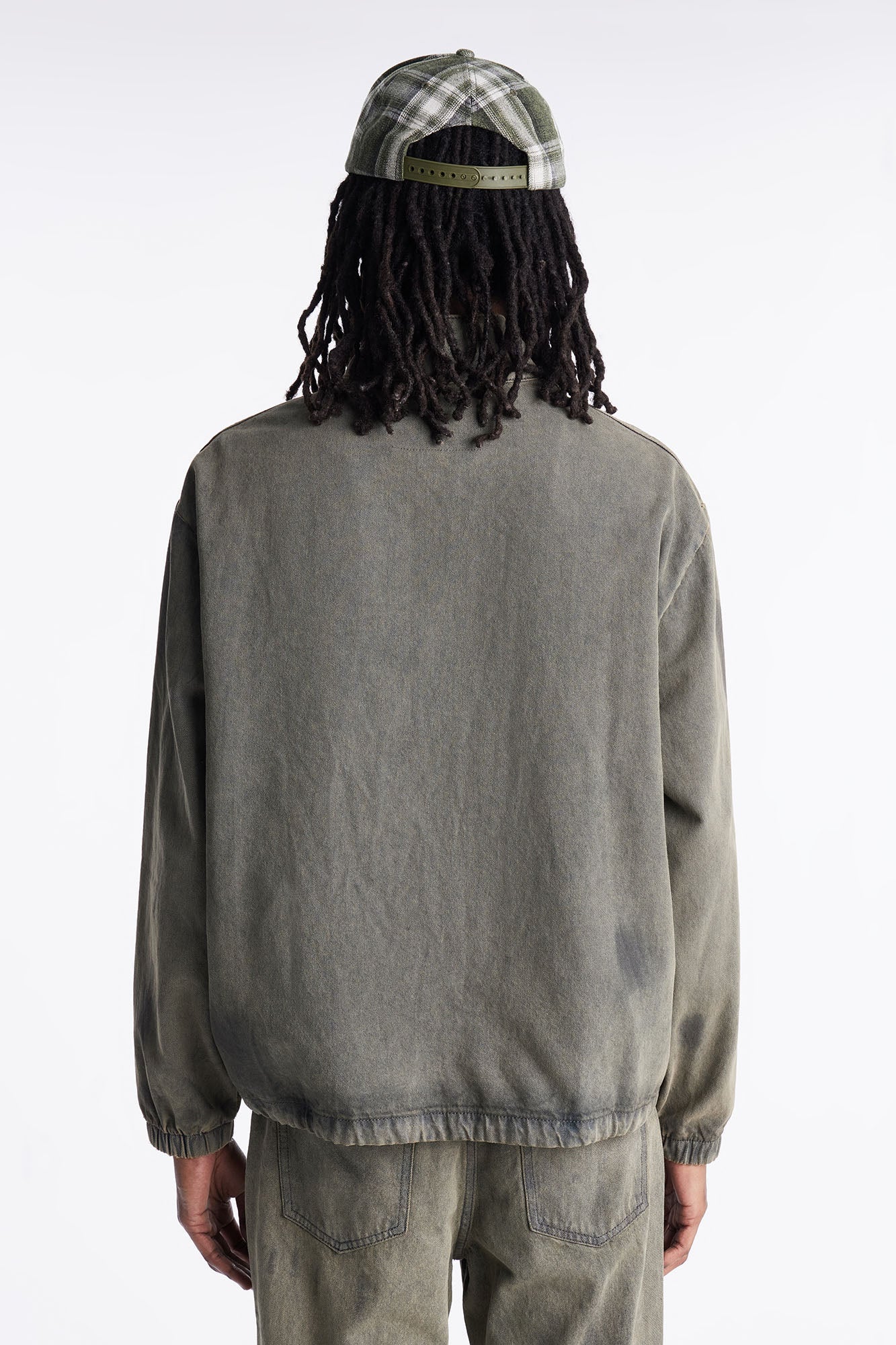 Dune Denim Anorak Jacket - Olive