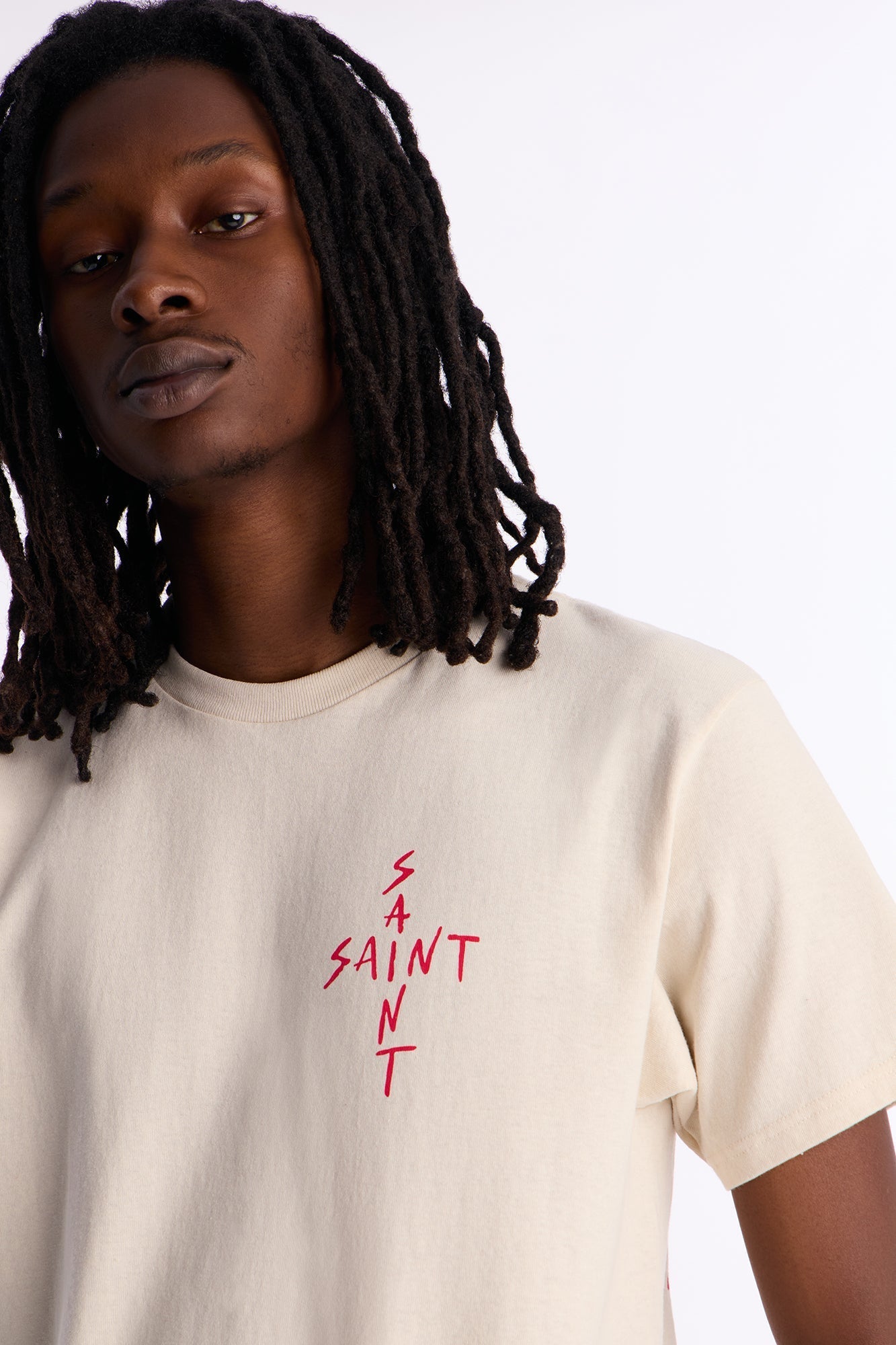 Cross Saint Short Sleeve Tee - Cream