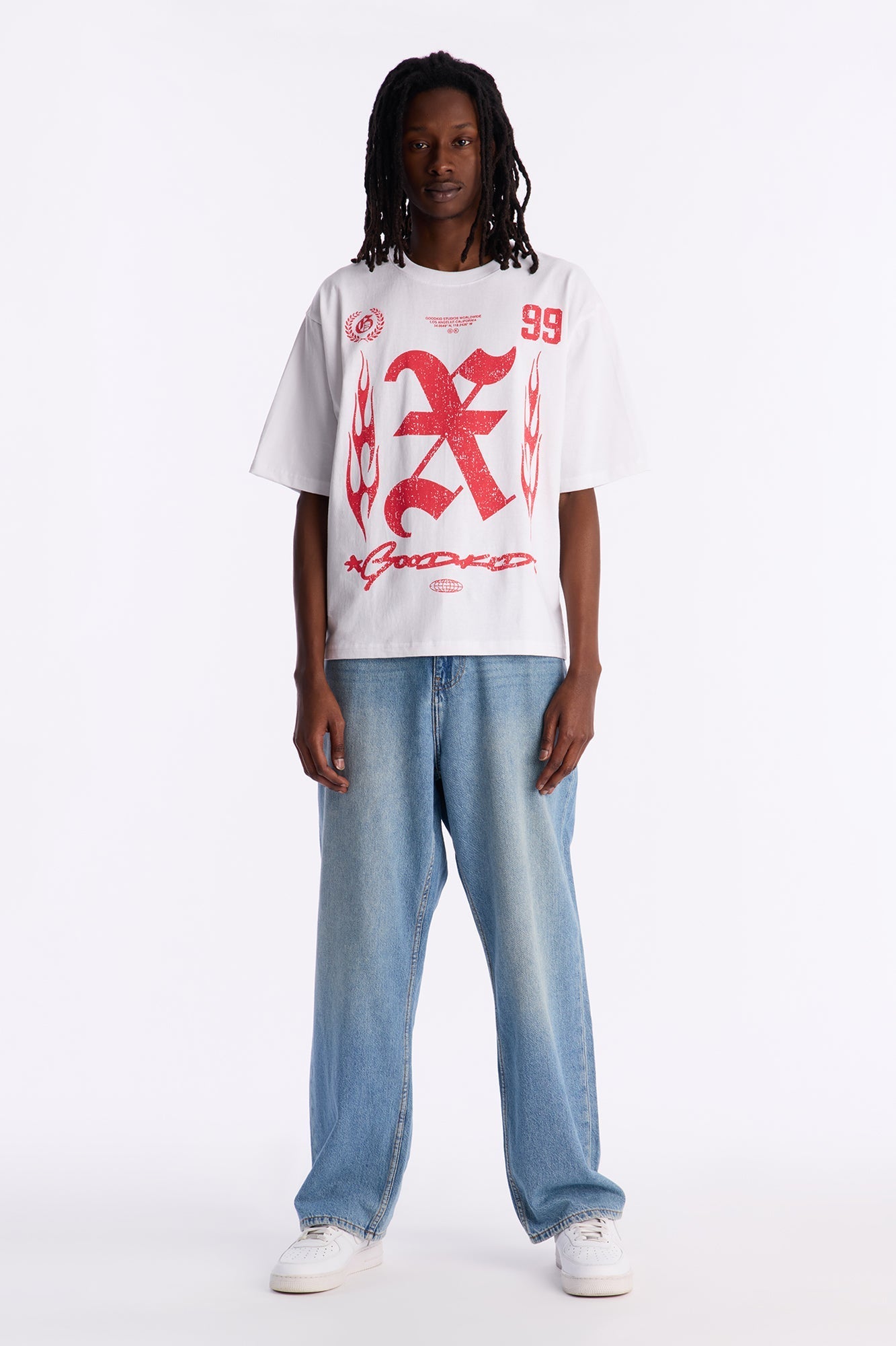 Goodkid Boxy Short Sleeve Tee - White