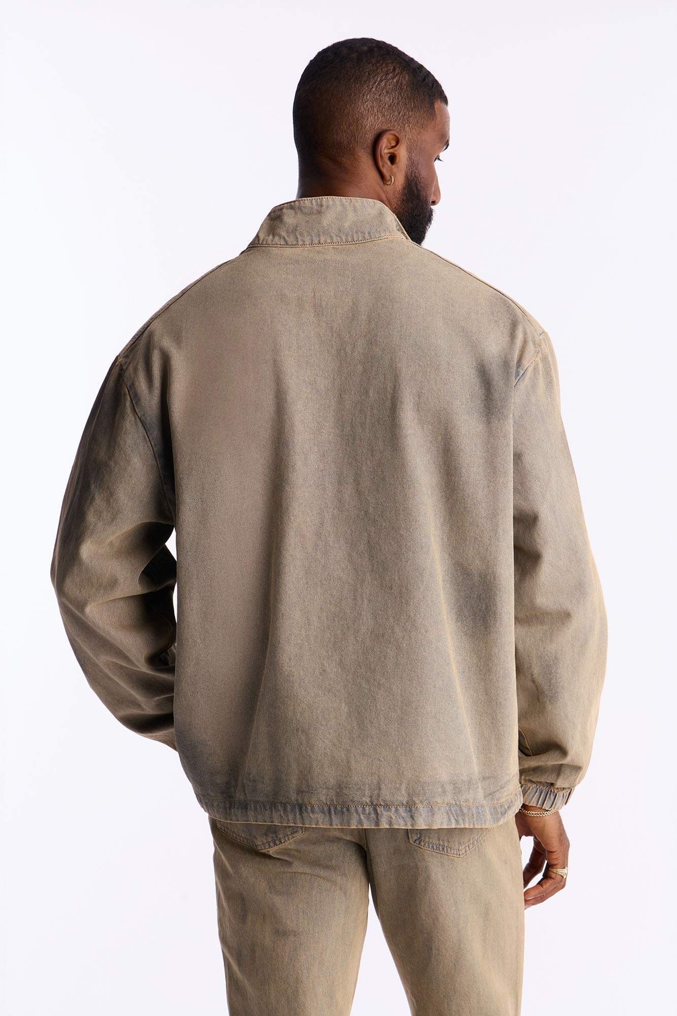 Dune Denim Anorak Jacket - Brown