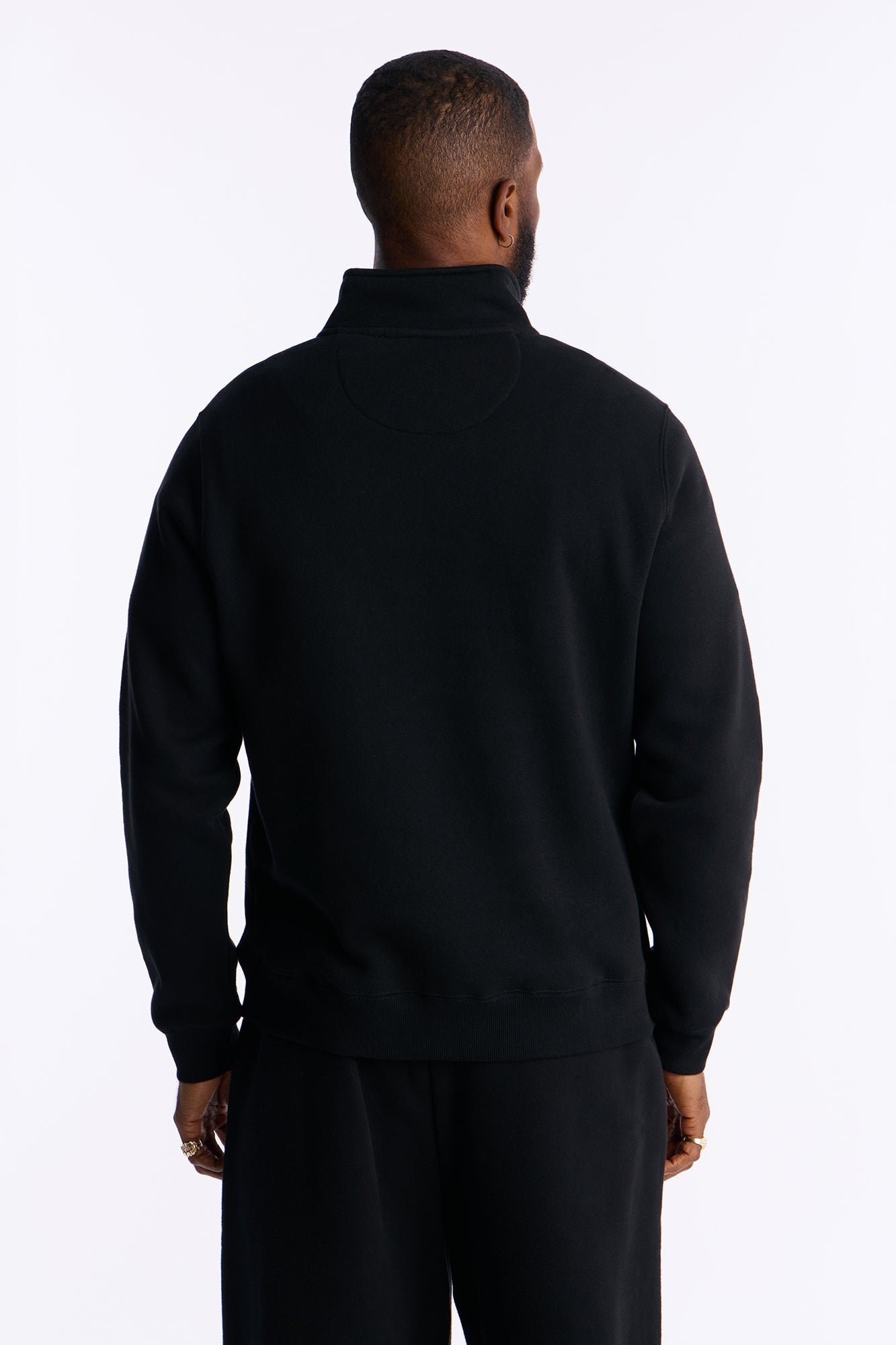 First Class Quarter Zip Sweatshirt - Black