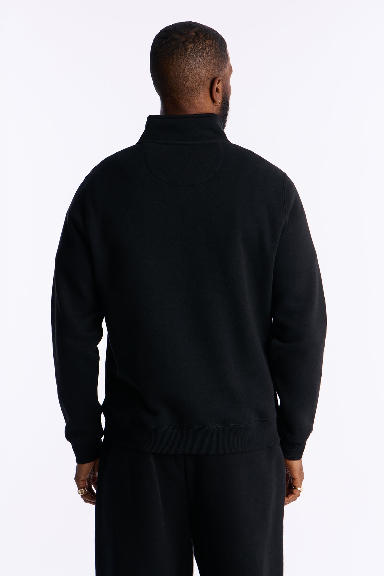 First Class Quarter Zip Sweatshirt - Black