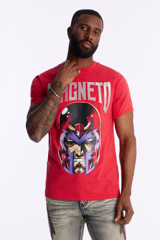 Magento Embroidered Short Sleeve Tee - Red
