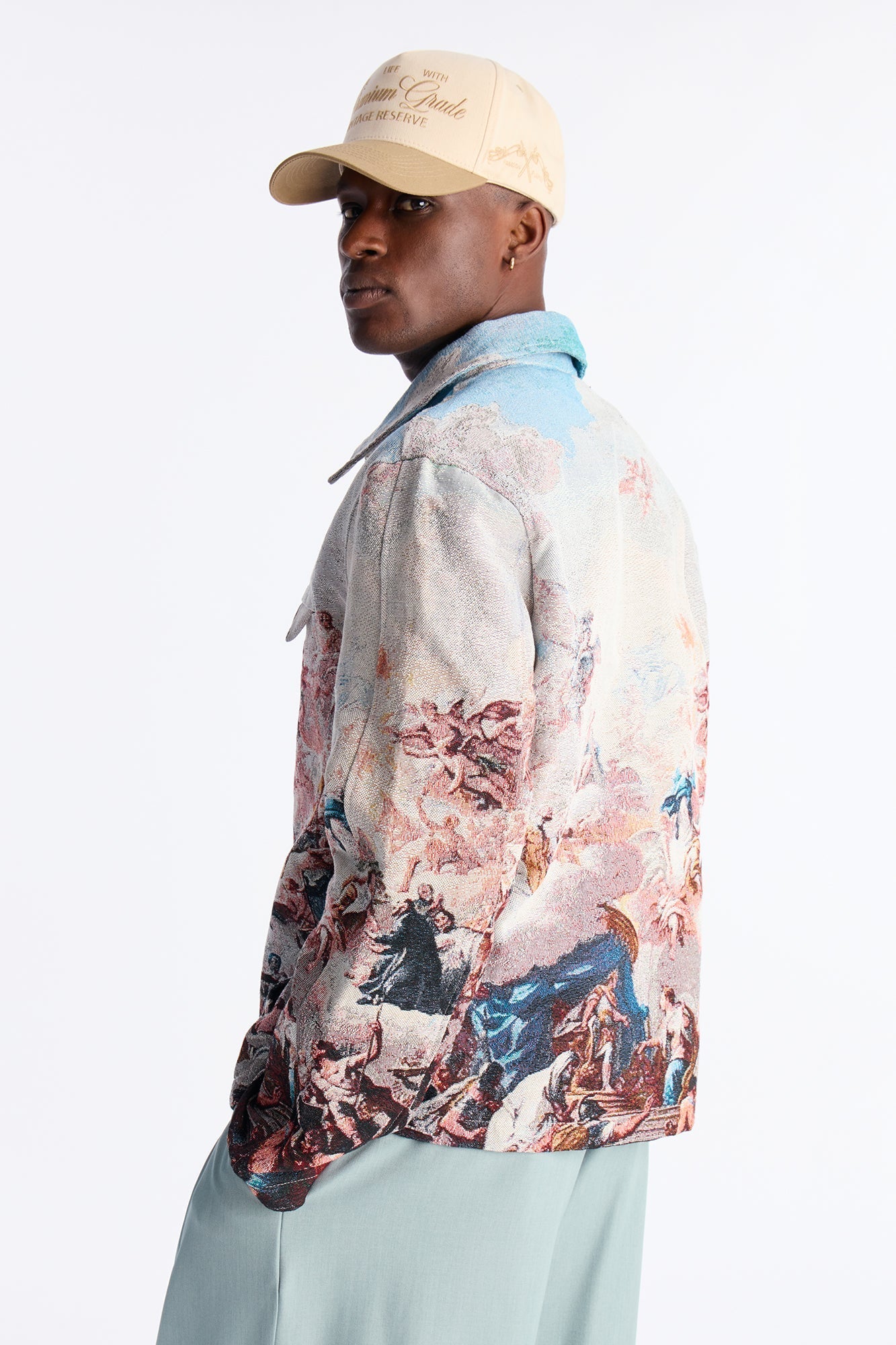 Renaissance Master Tapestry Work Jacket - Multi Color