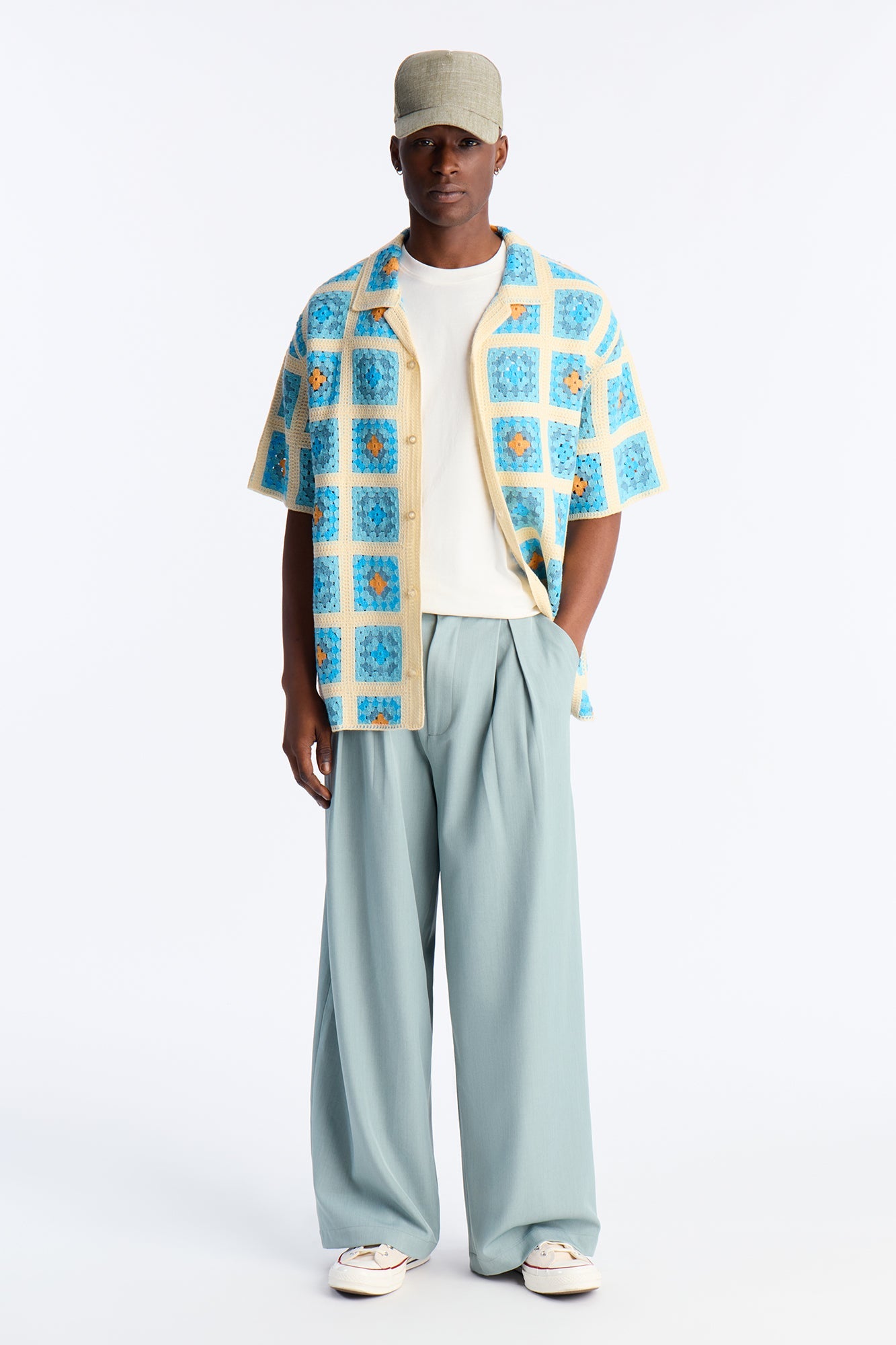 Nolan Textured Shirt - Blue
