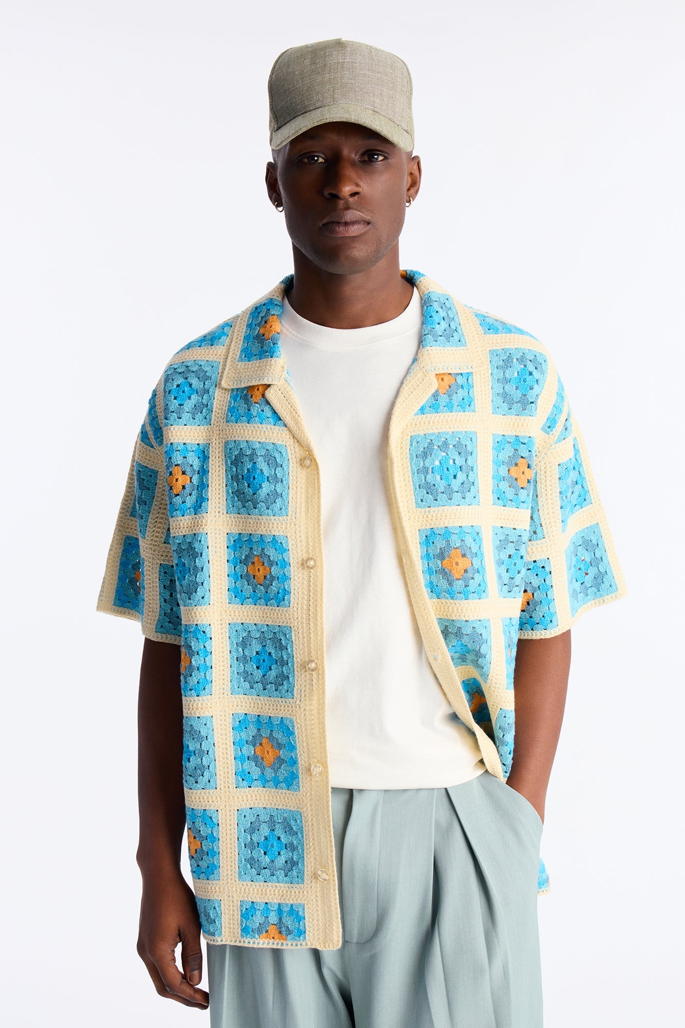 Nolan Textured Shirt - Blue