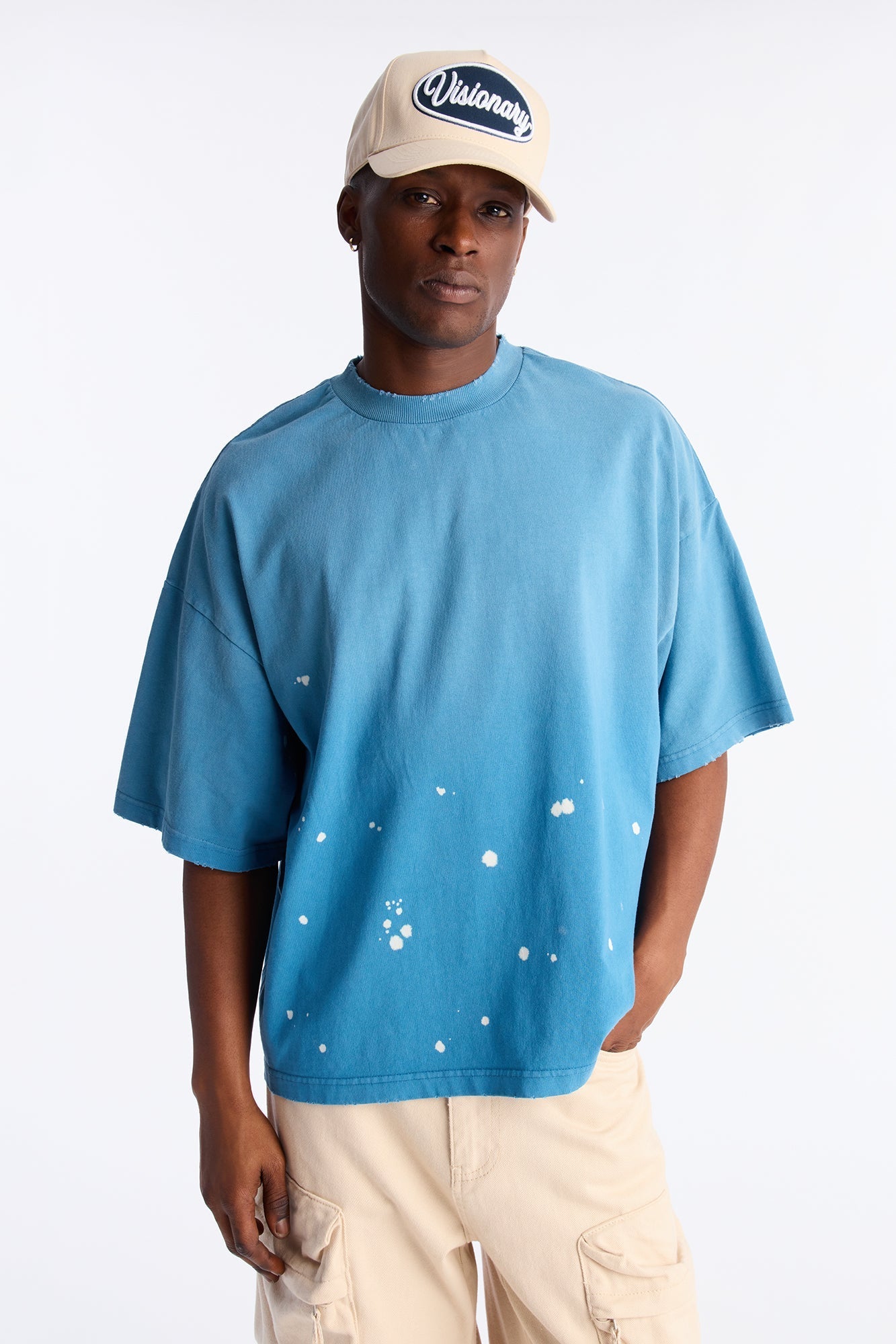 Boxy Studio Tee - Blue