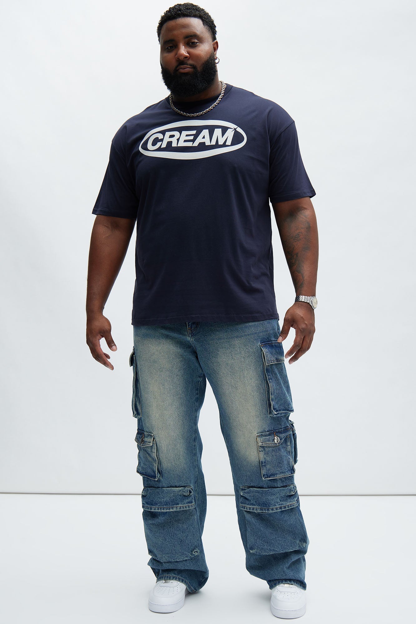 Stay Looking Rigid Straight Carpenter Jeans - VintageBlueWash