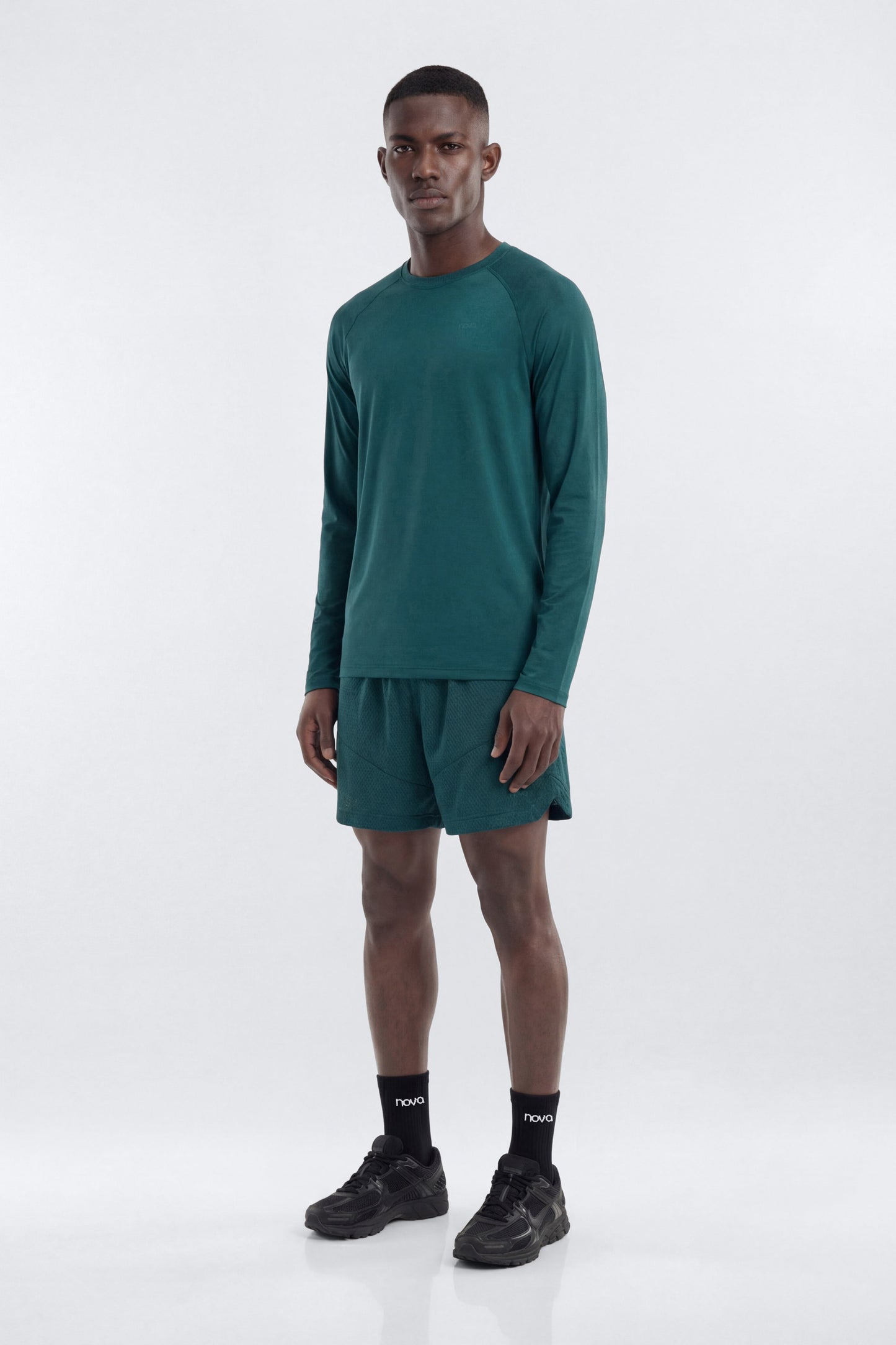 HexTech™ Long Sleeve Active Top - Hunter Green