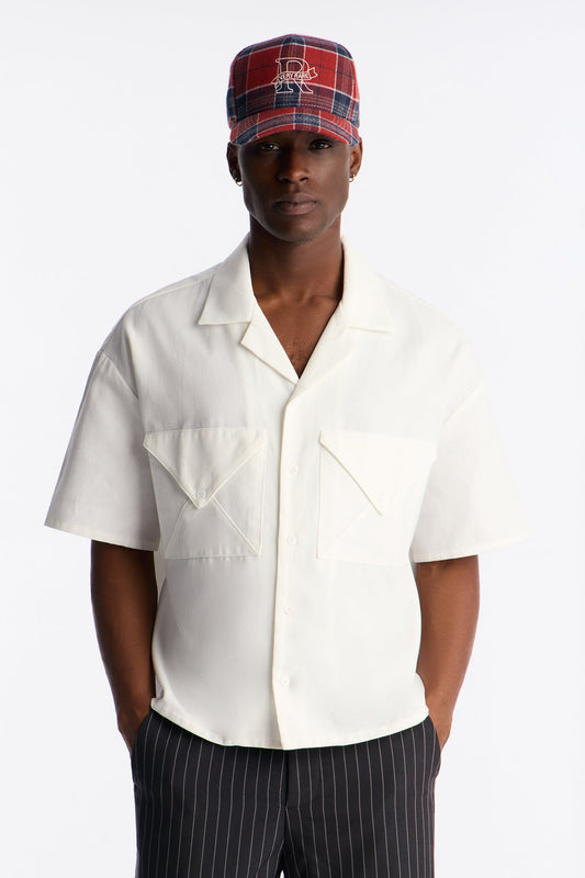 Return To Sender Button Up Shirt - White