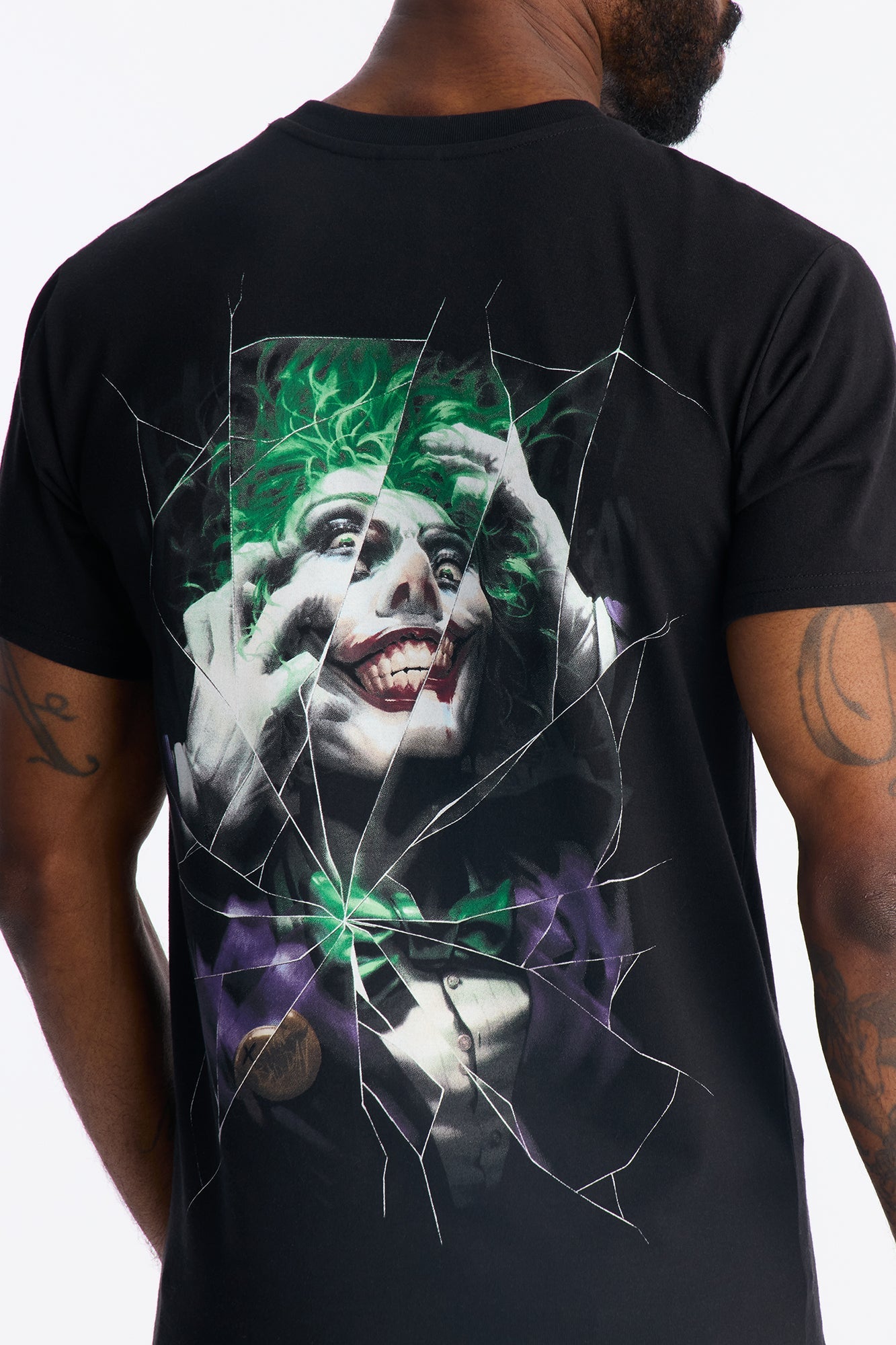 The Joker Embroidered Short Sleeve Tee - Black