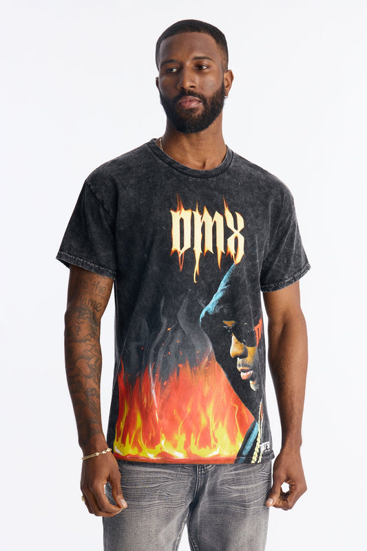 DMX On Fire Short Sleeve Tee - Black