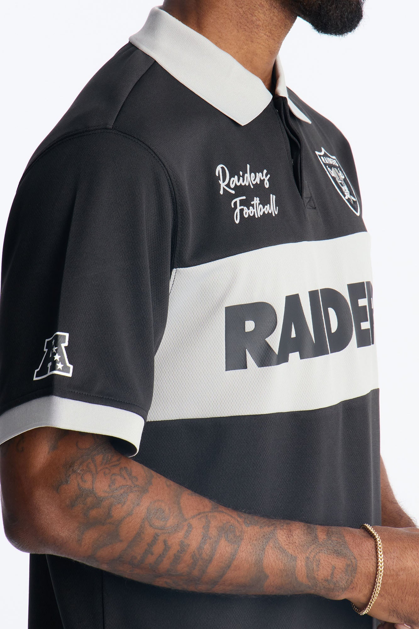 Raiders Soccer Polo - Black