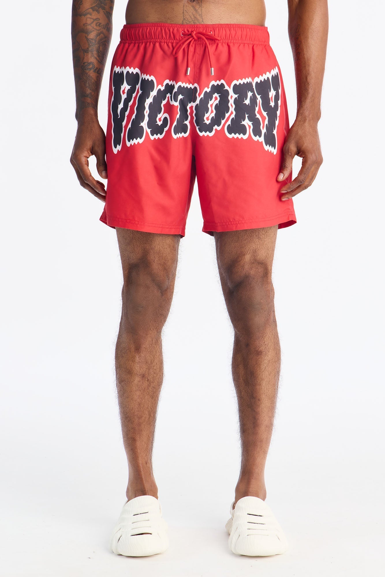Victory Swim Trunk 7″ - Red