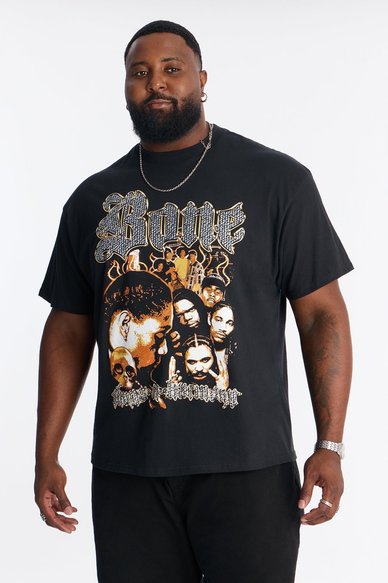 Bone Thugs N Harmony Throwback Short Sleeve Shirt - Black